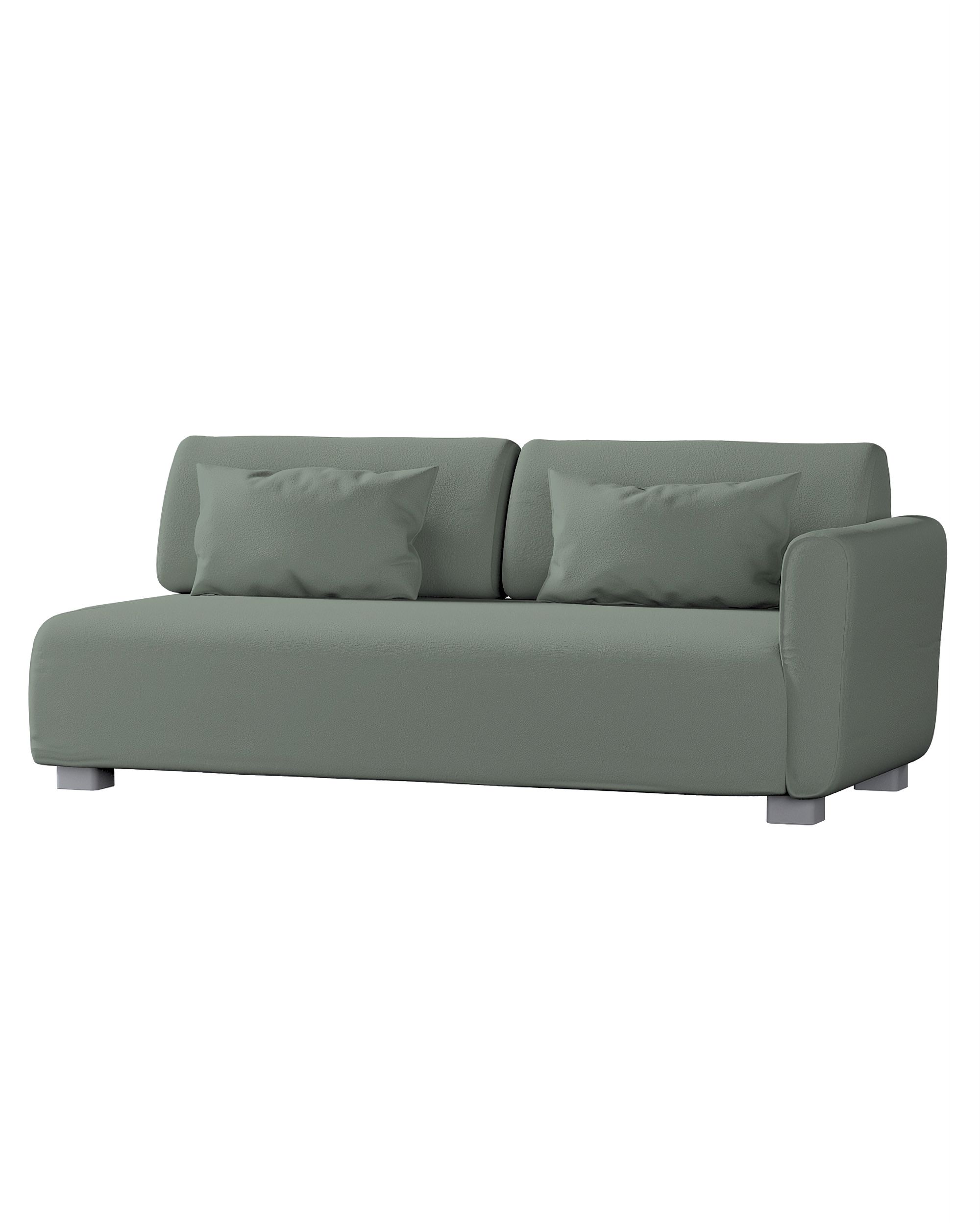 Mysinge 2-seater sofa with armrest cover product colour green fabric structured
