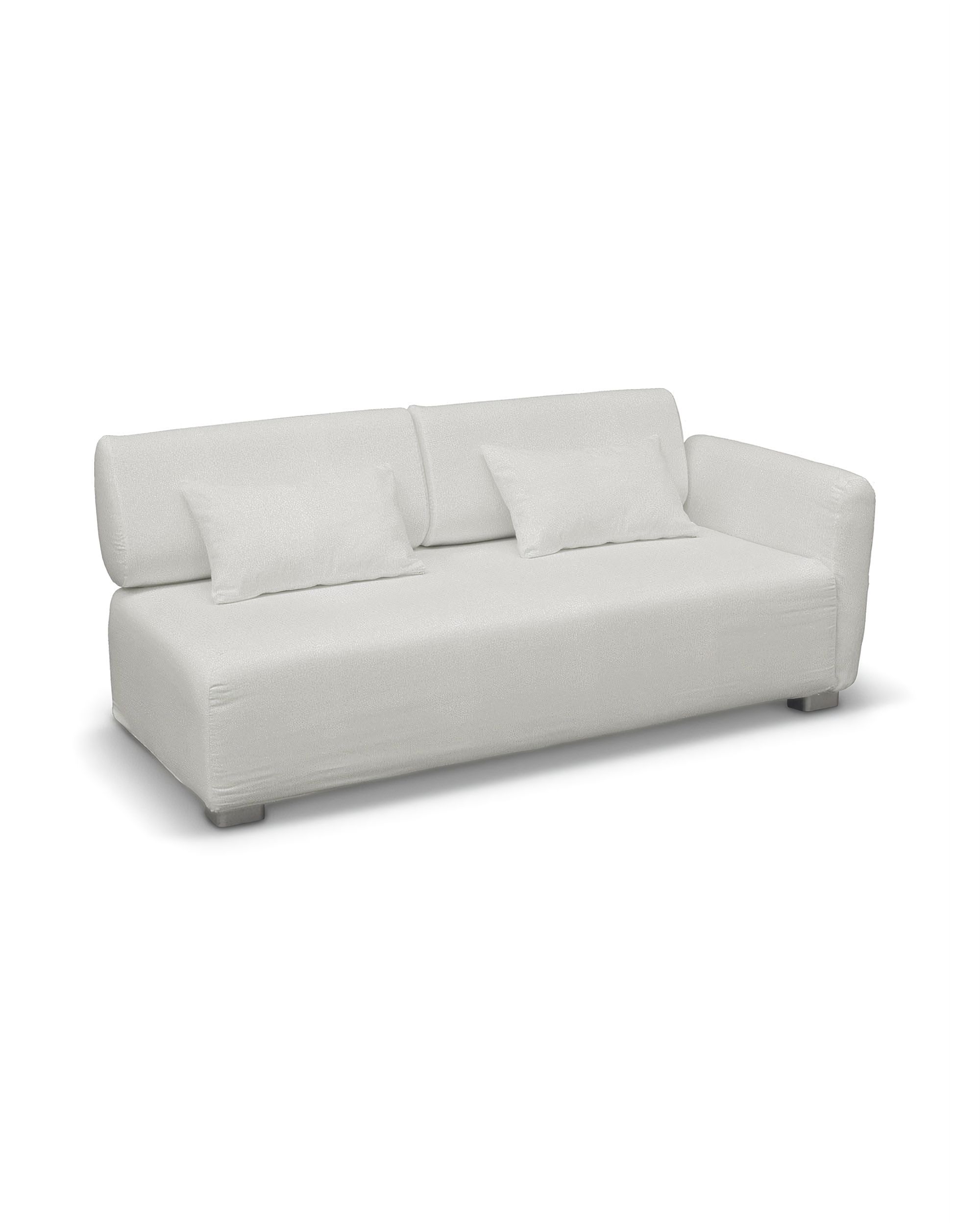 Mysinge 2-seater sofa with armrest cover product colour cream fabric structured