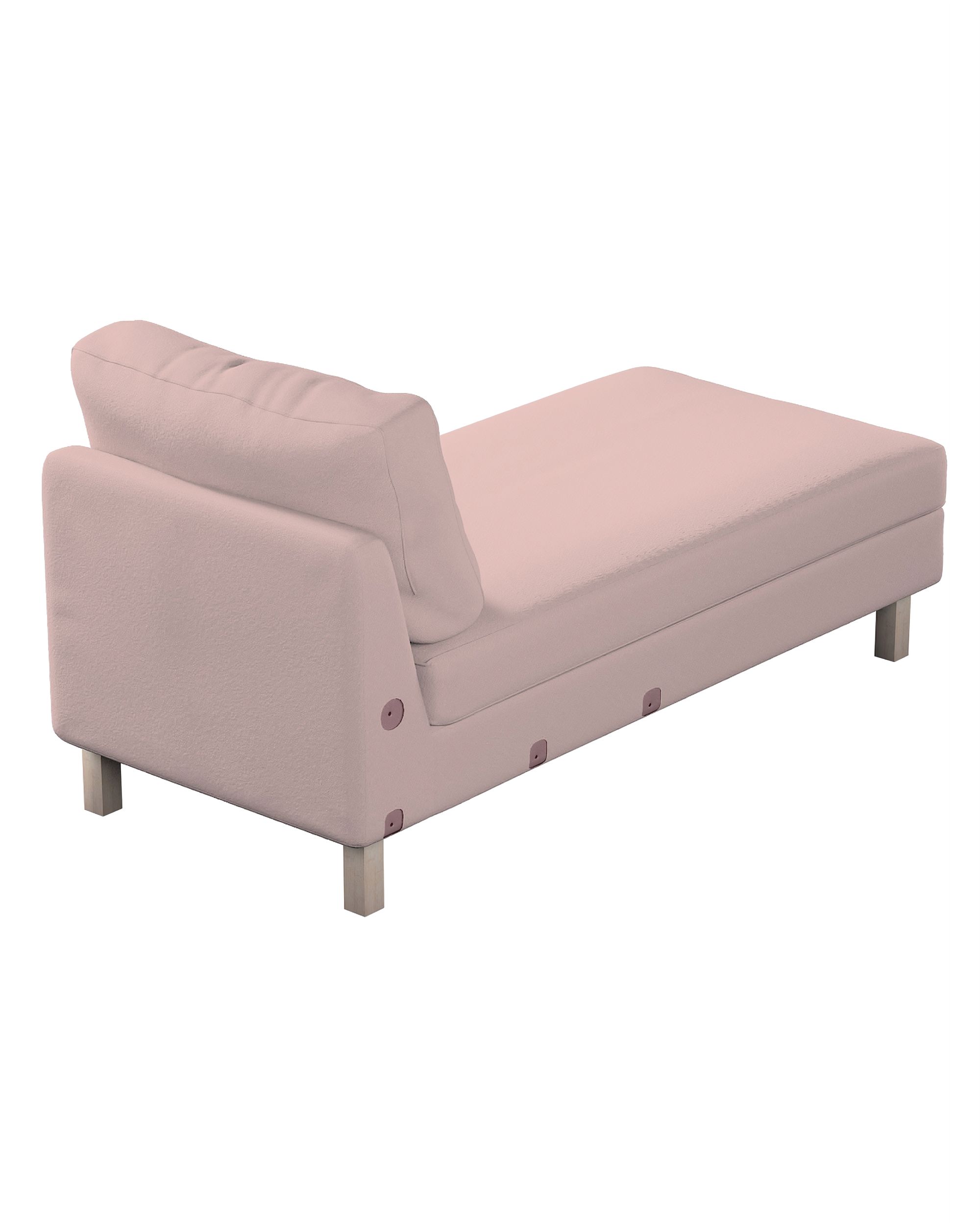 Karlstad chaise longue cover product colour pink fabric structured