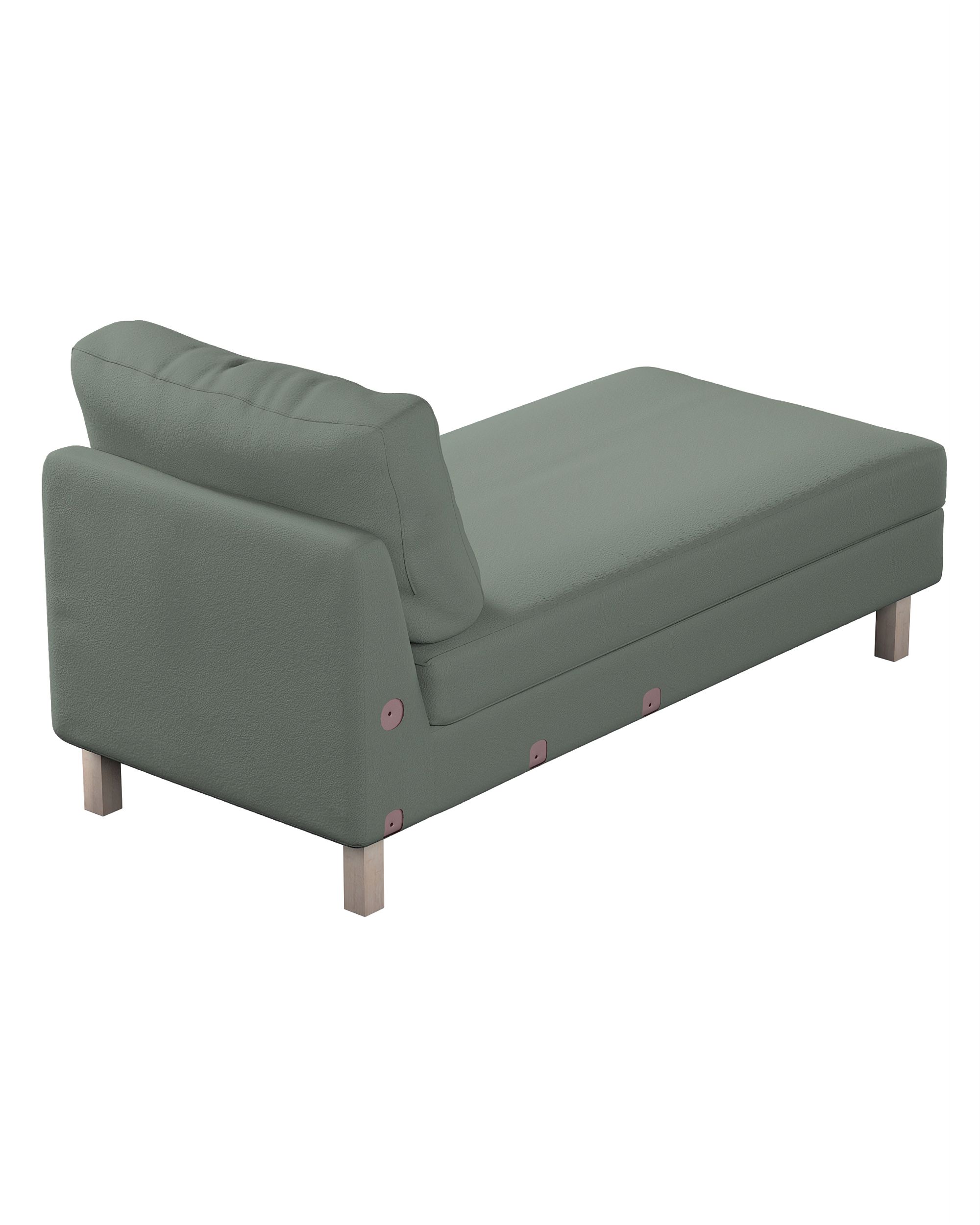 Karlstad chaise longue cover product colour green fabric structured