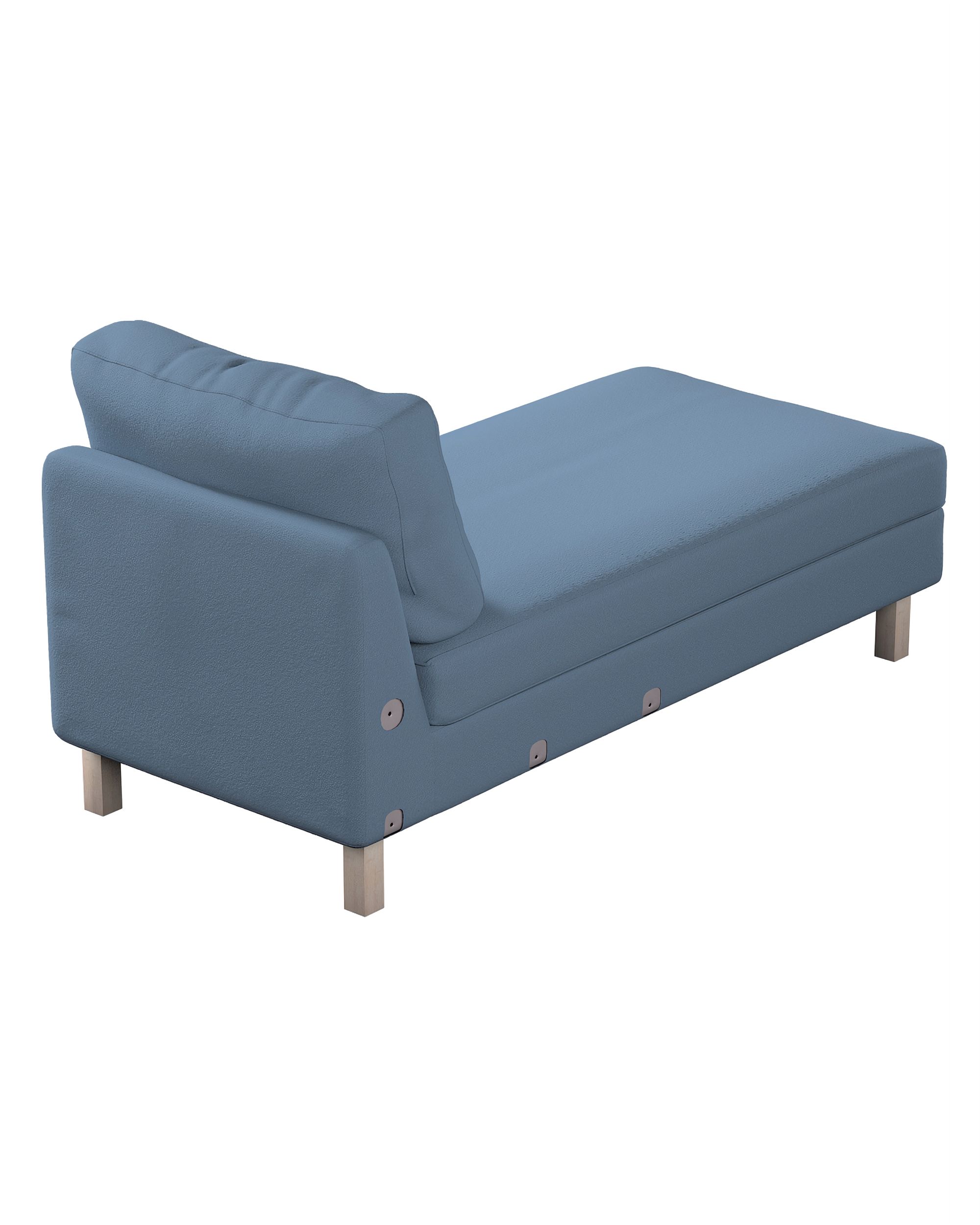 Karlstad chaise longue cover product colour blue fabric structured