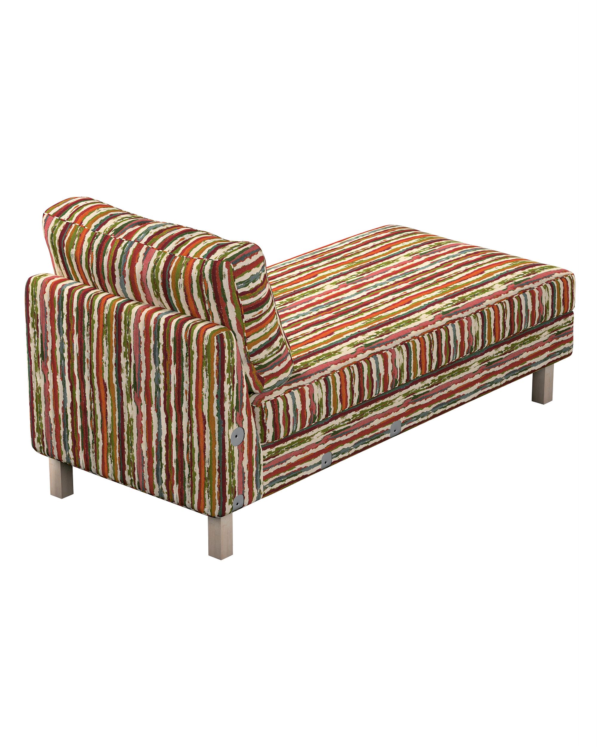 Karlstad chaise longue add-on unit cover product colour multicolour fabric structured, patterned (hover)