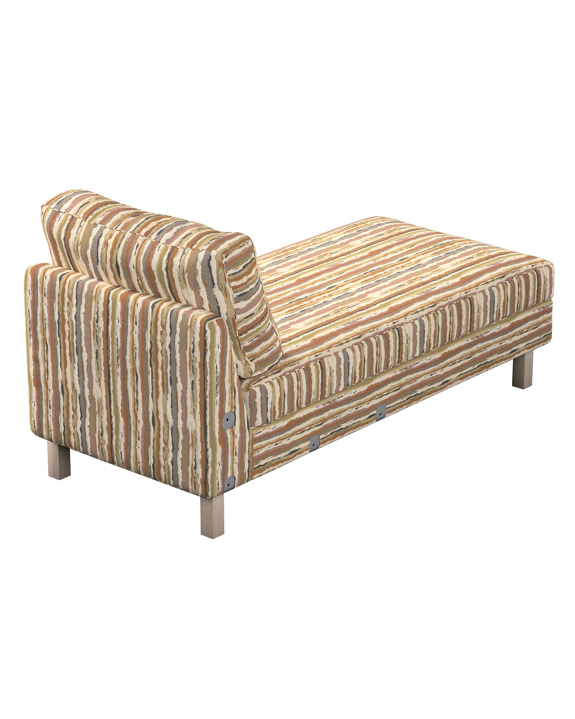 Karlstad chaise longue add-on unit cover product colour beige fabric structured, patterned (hover)