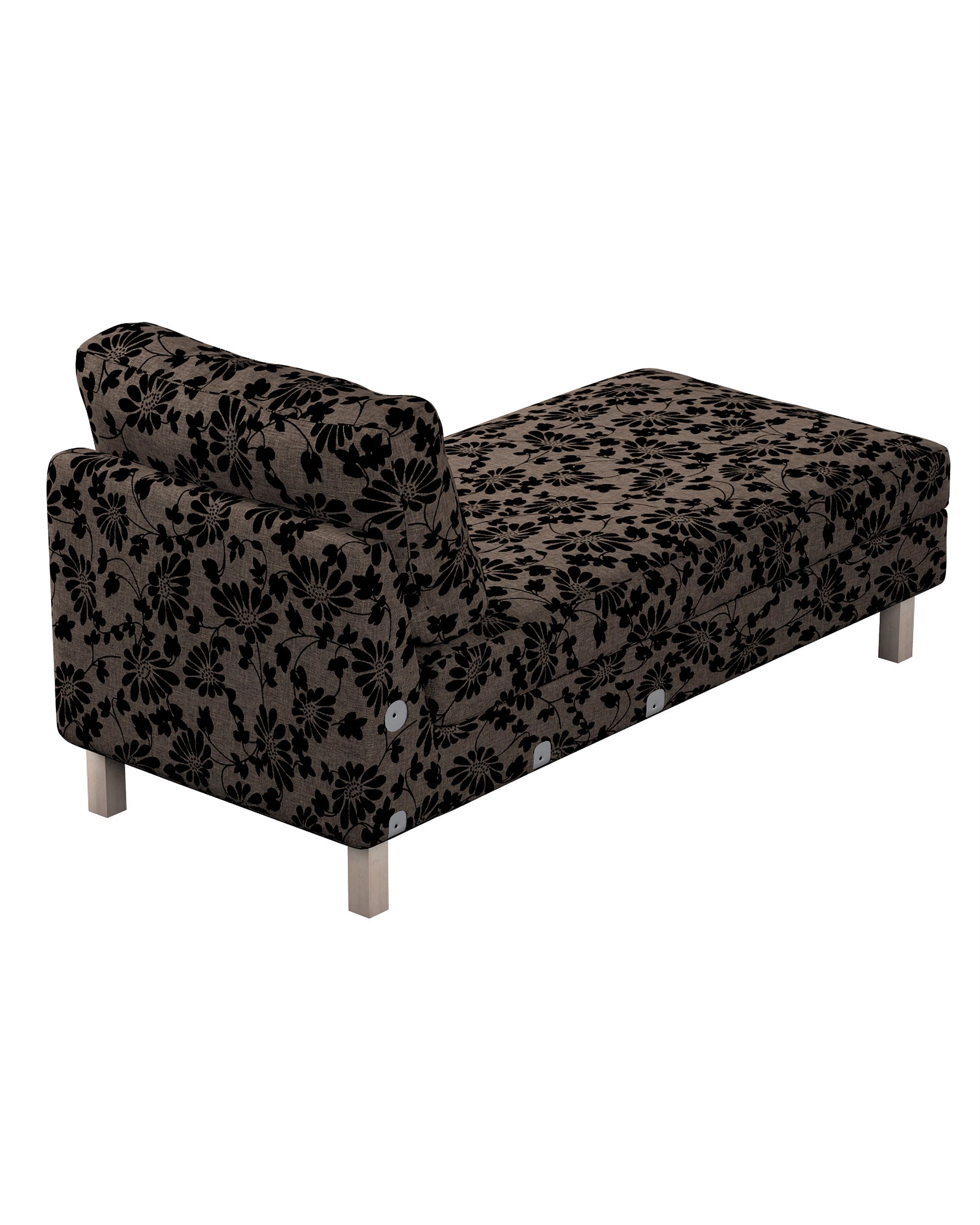 Karlstad chaise longue add-on unit cover product colour brown fabric structured, patterned (hover)