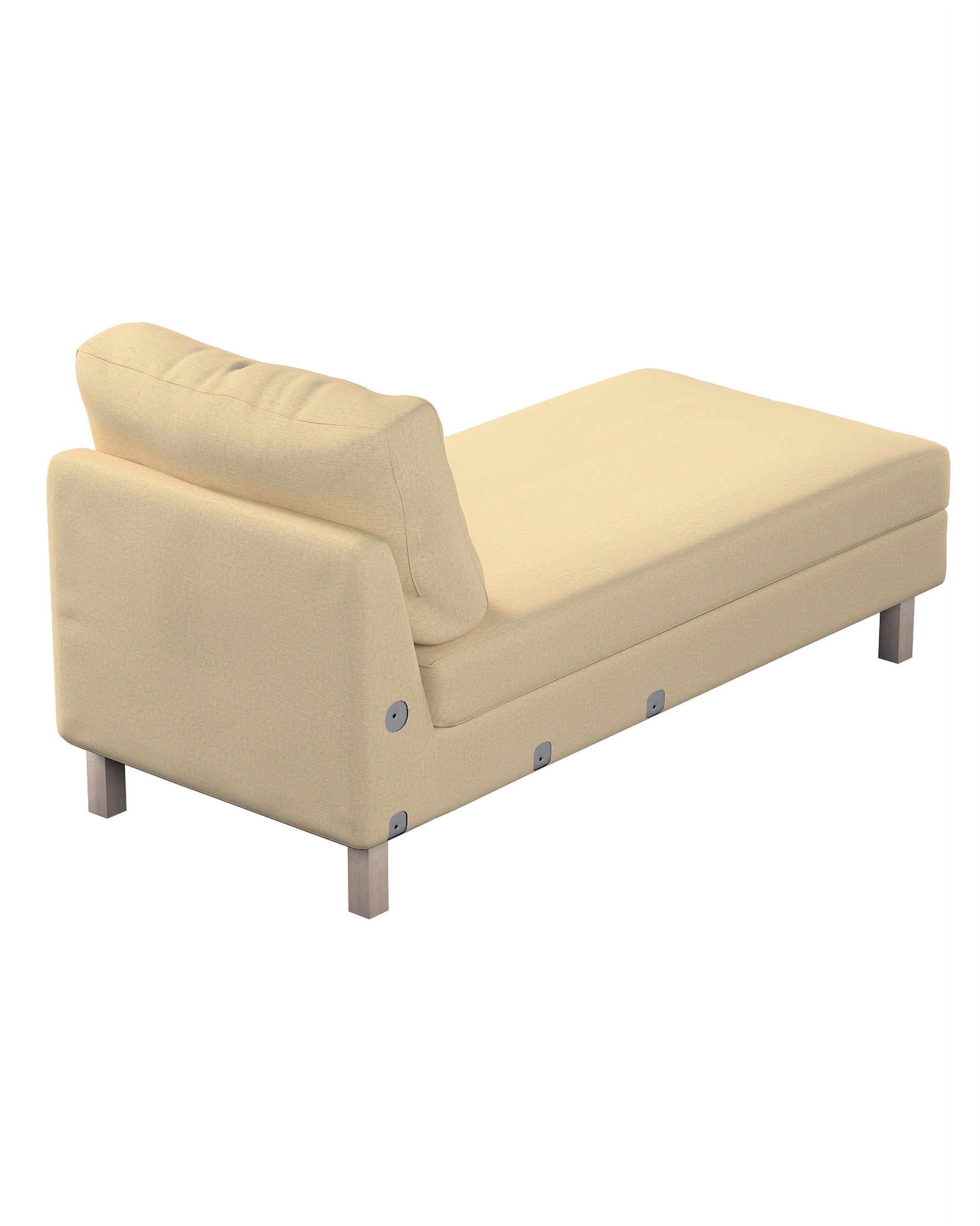Karlstad chaise longue add-on unit cover product colour beige fabric gloss, structured (hover)