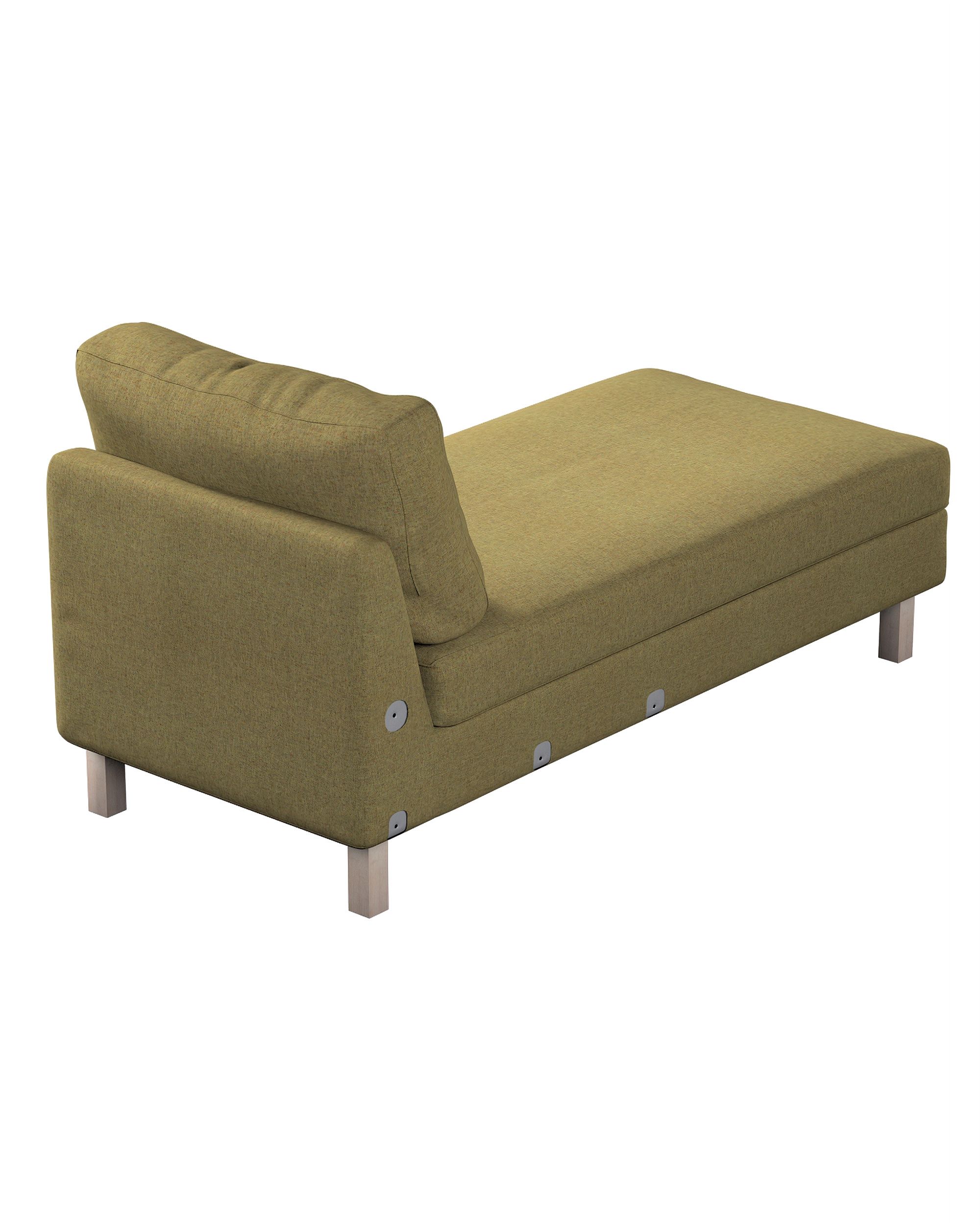 Karlstad chaise longue add-on unit cover product colour green fabric structured (hover)