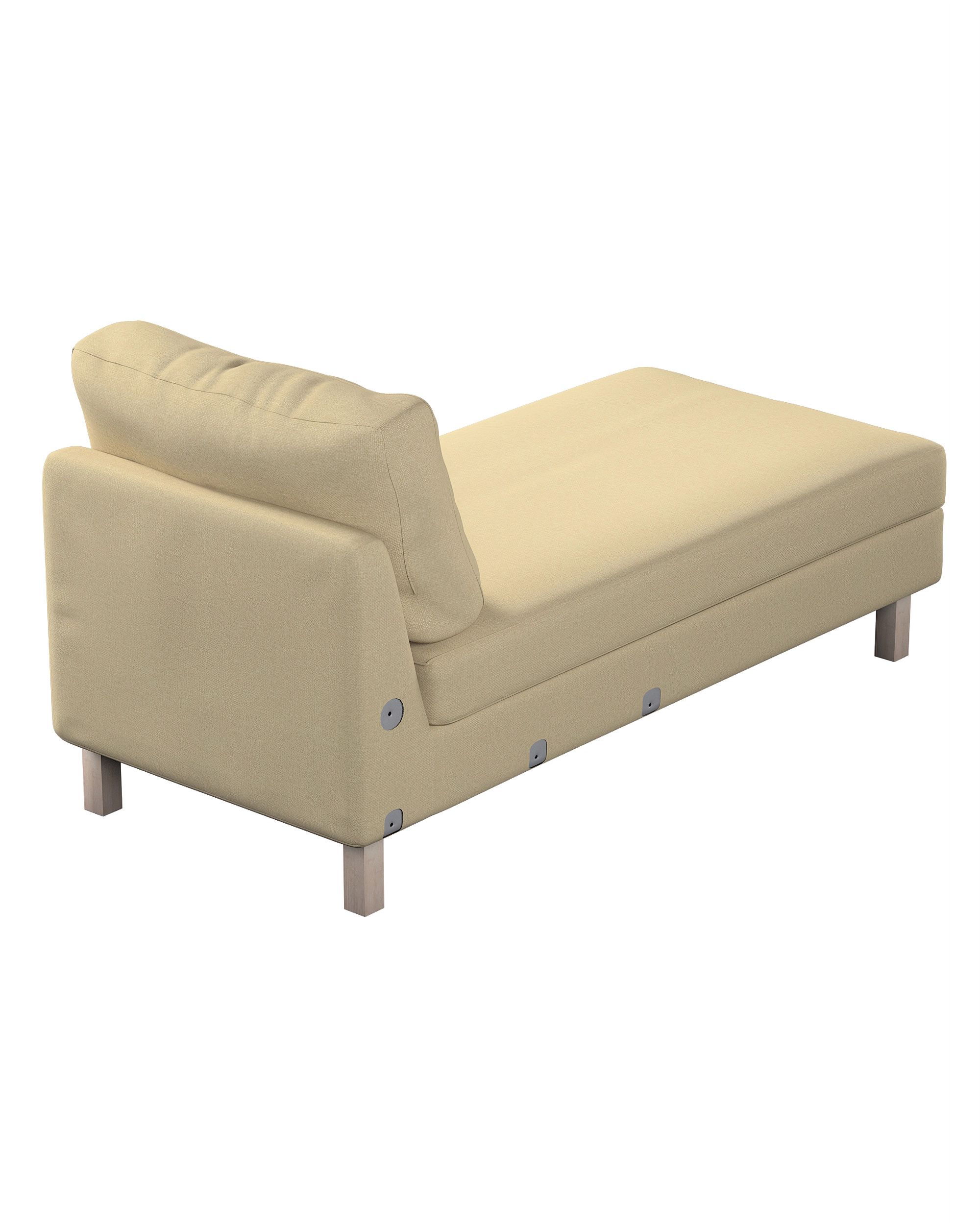 Karlstad chaise longue add-on unit cover product colour green fabric structured (hover)