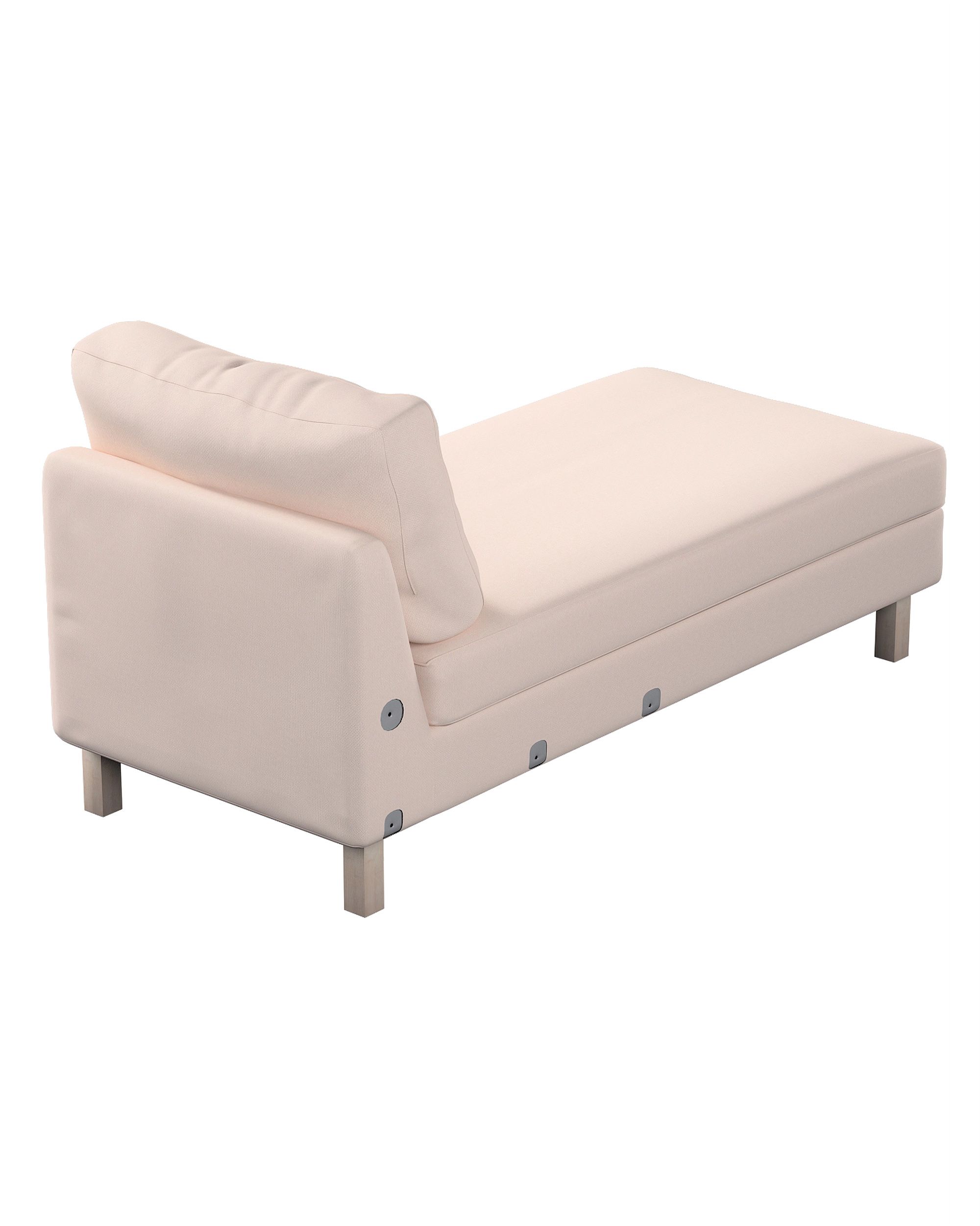 Karlstad chaise longue add-on unit cover product colour pink fabric structured (hover)