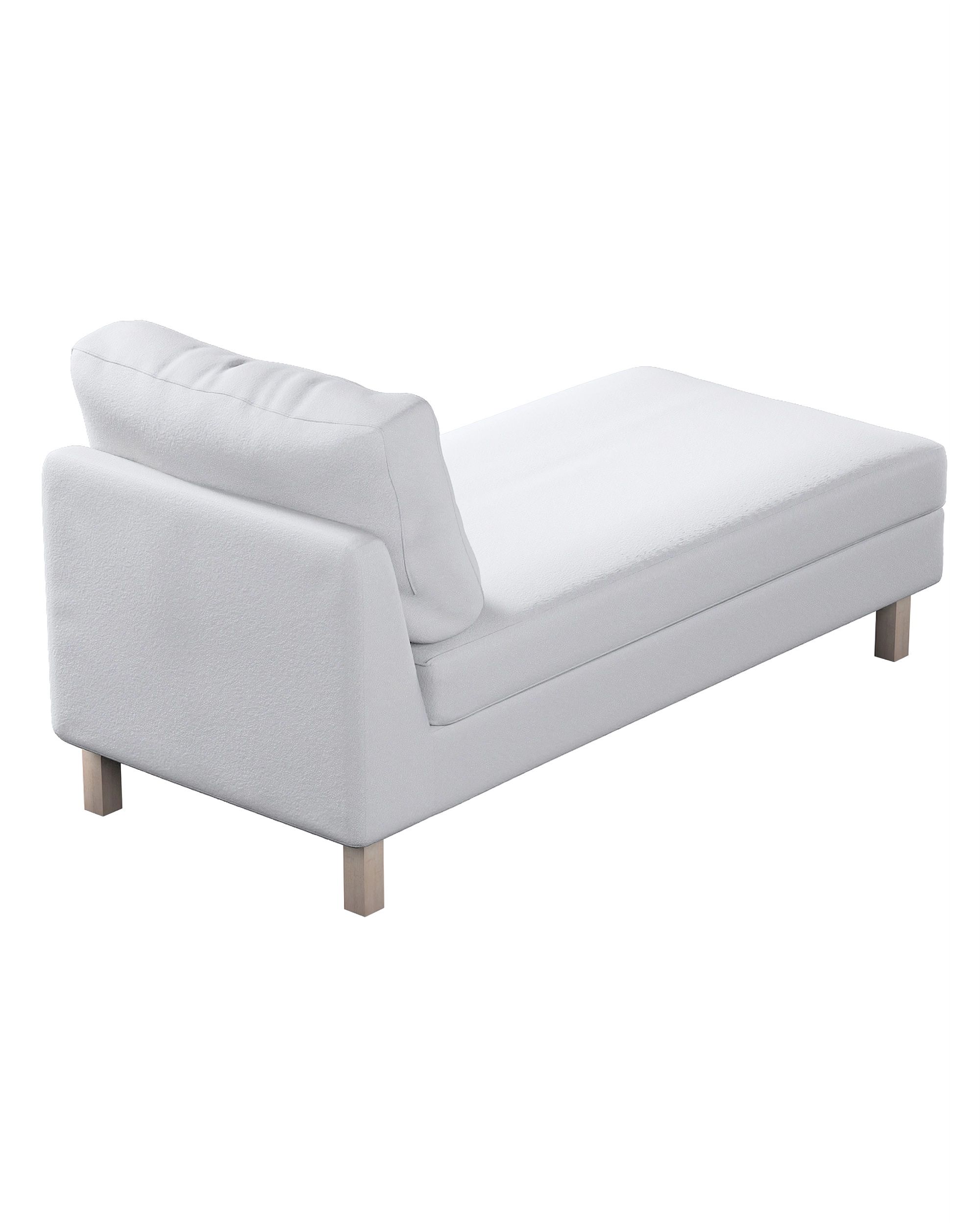 Karlstad chaise longue add-on unit cover product colour white fabric structured (hover)