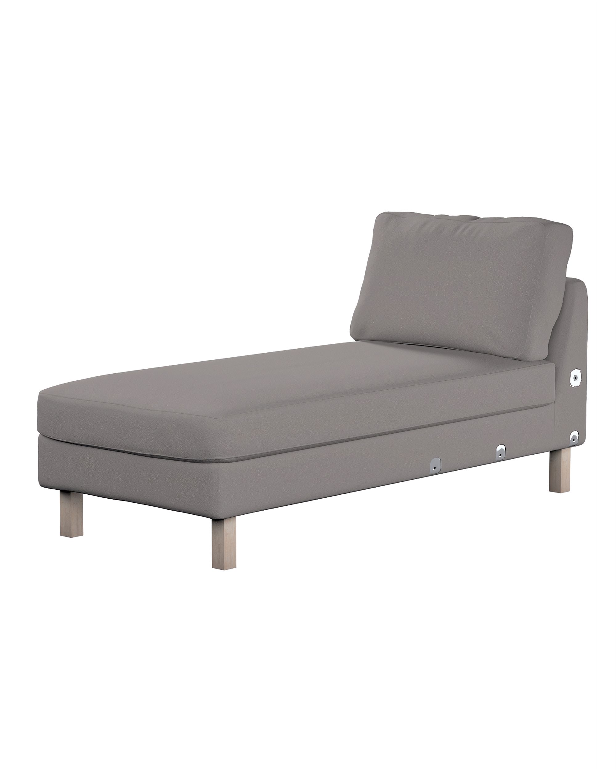 Karlstad chaise longue add-on unit cover product colour beige fabric structured
