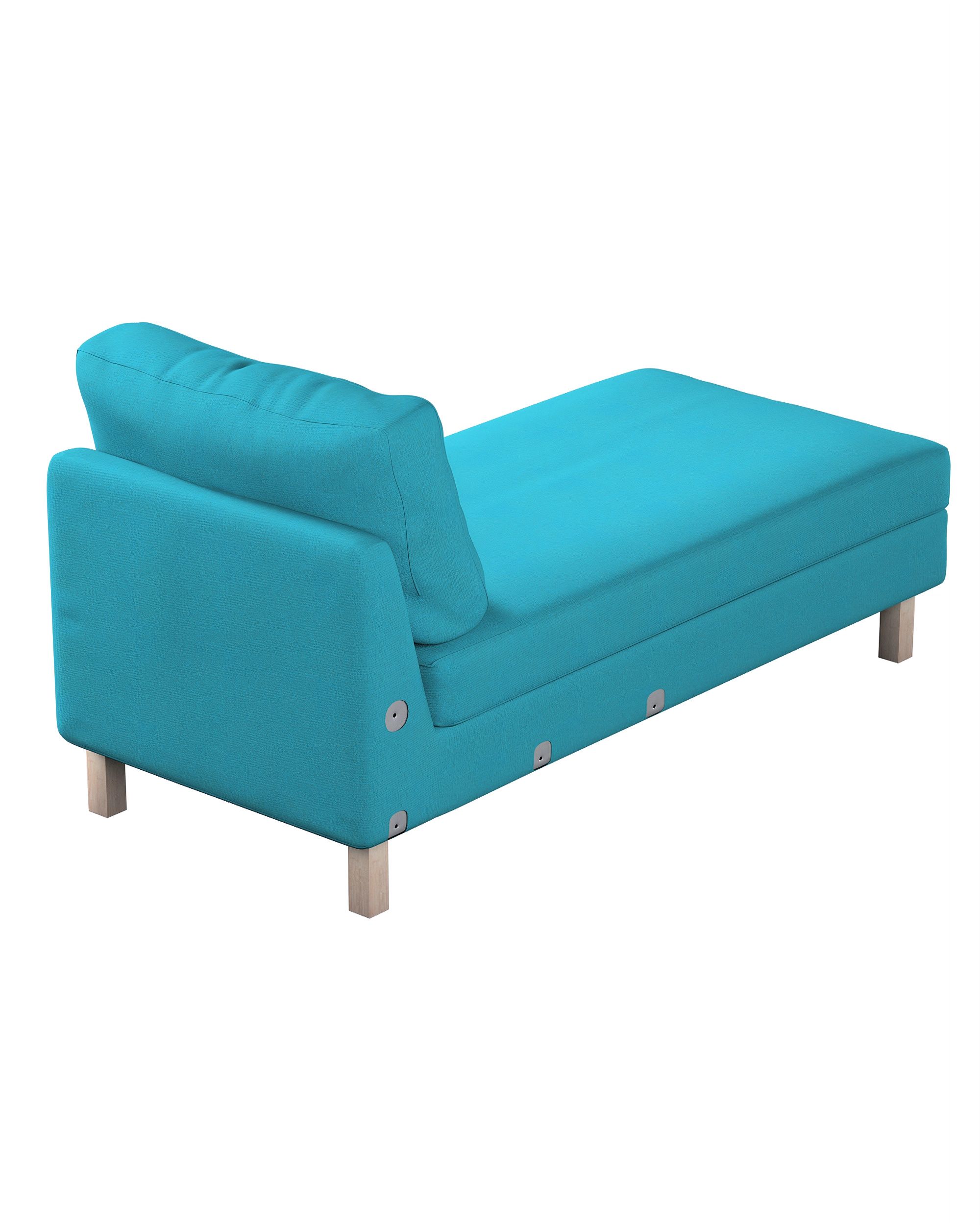 Karlstad chaise longue add-on unit cover product colour blue fabric structured (hover)