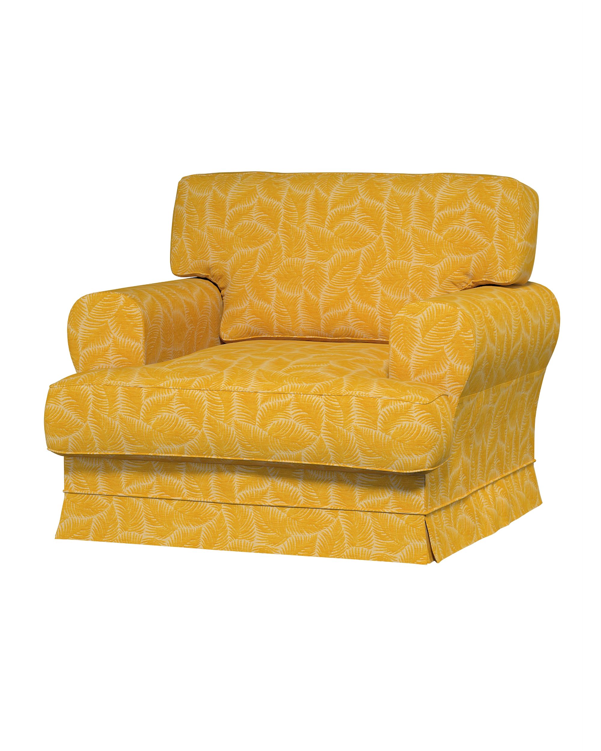 Ekeskog armchair cover product colour yellow fabric structured, patterned