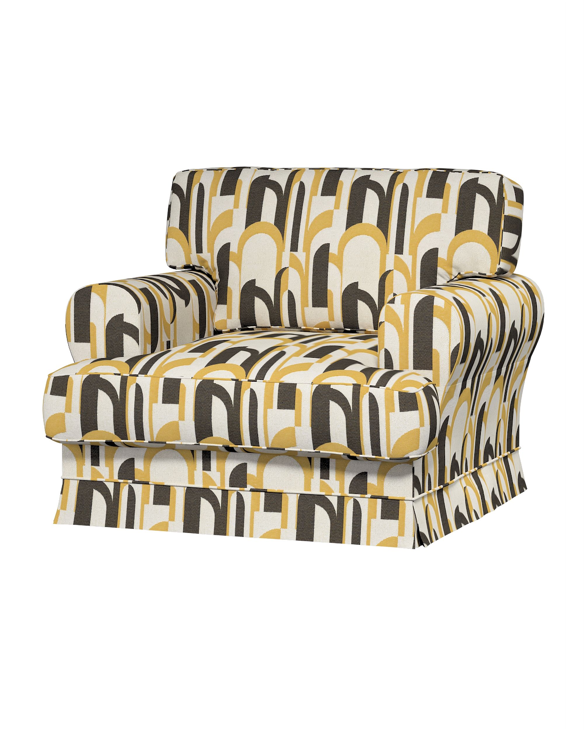 Ekeskog armchair cover product colour multicolour fabric structured, patterned