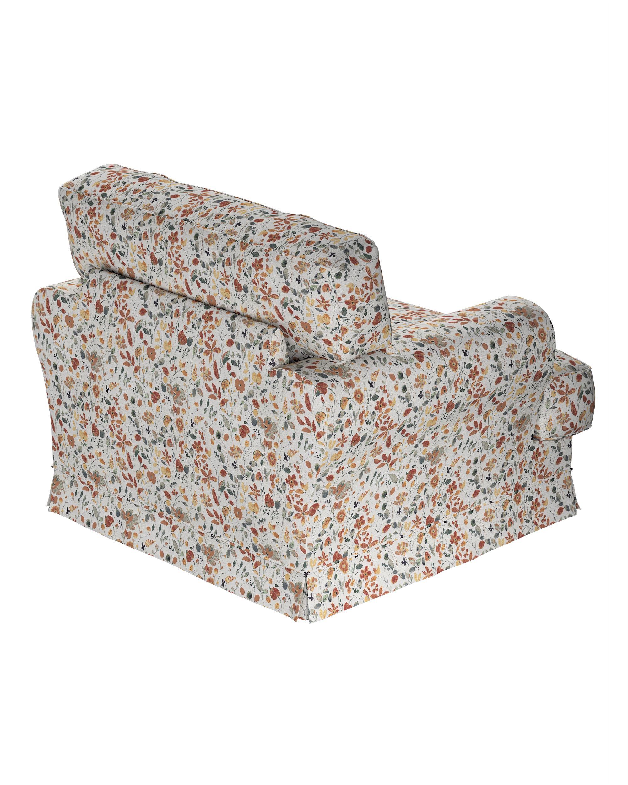 Ekeskog armchair cover product colour orange fabric structured, patterned (hover)
