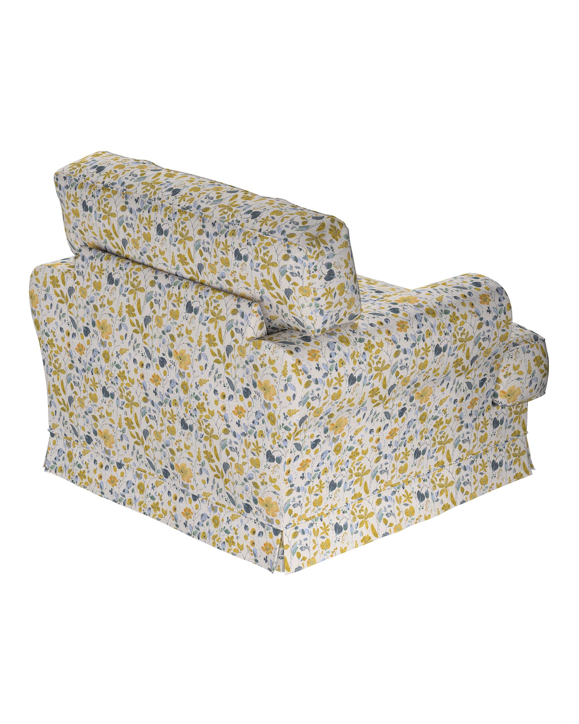 Ekeskog armchair cover product colour yellow fabric structured, patterned (hover)