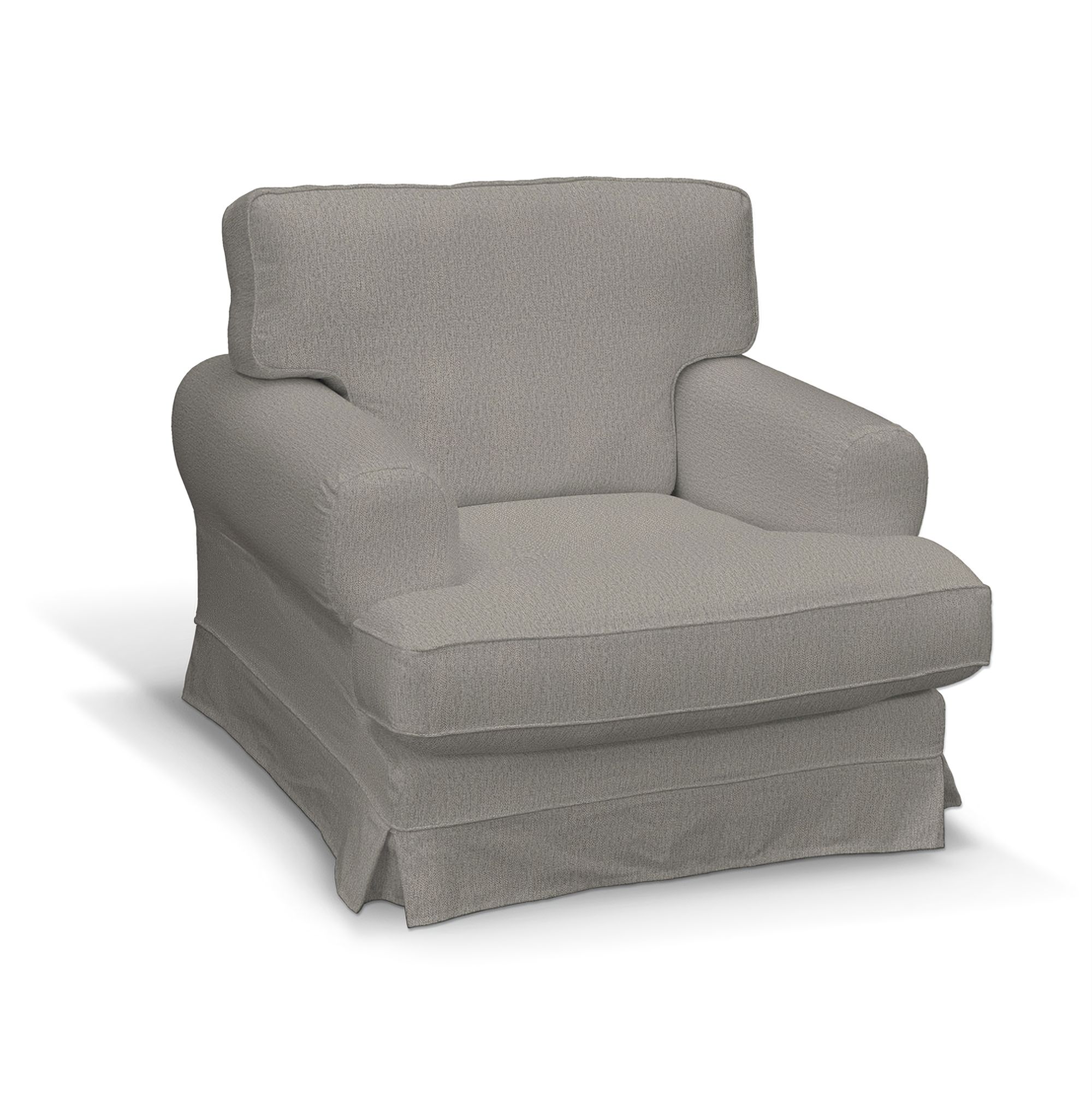Ekeskog armchair cover product colour grey fabric structured