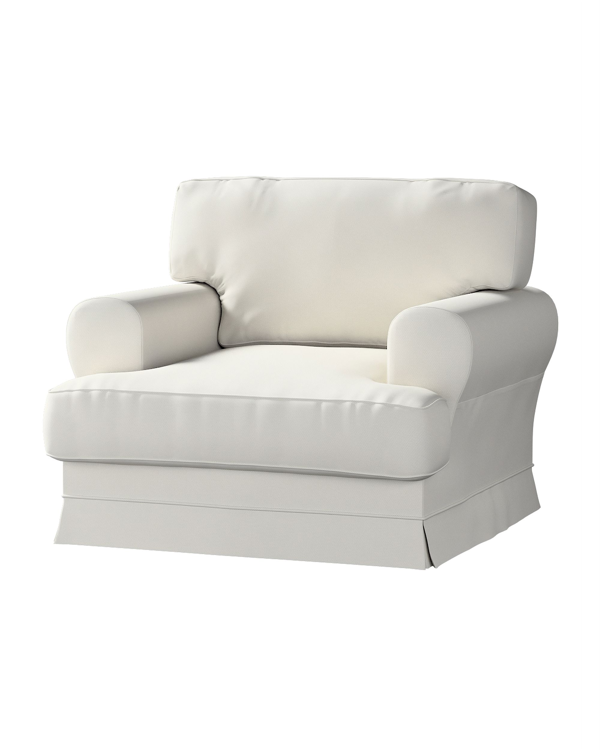 Ekeskog armchair cover product colour grey fabric structured