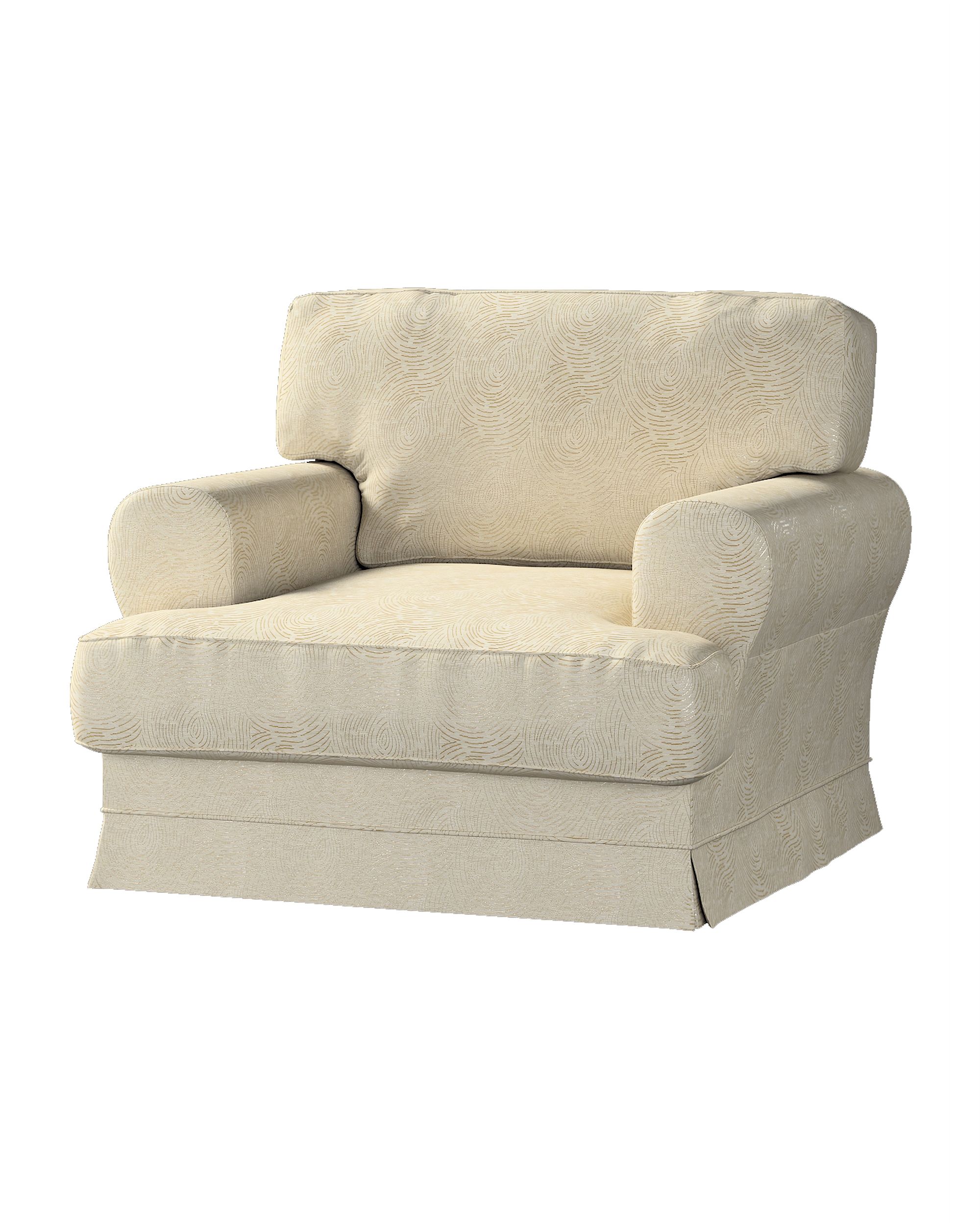 Ekeskog armchair cover product colour beige fabric gloss, structured, patterned