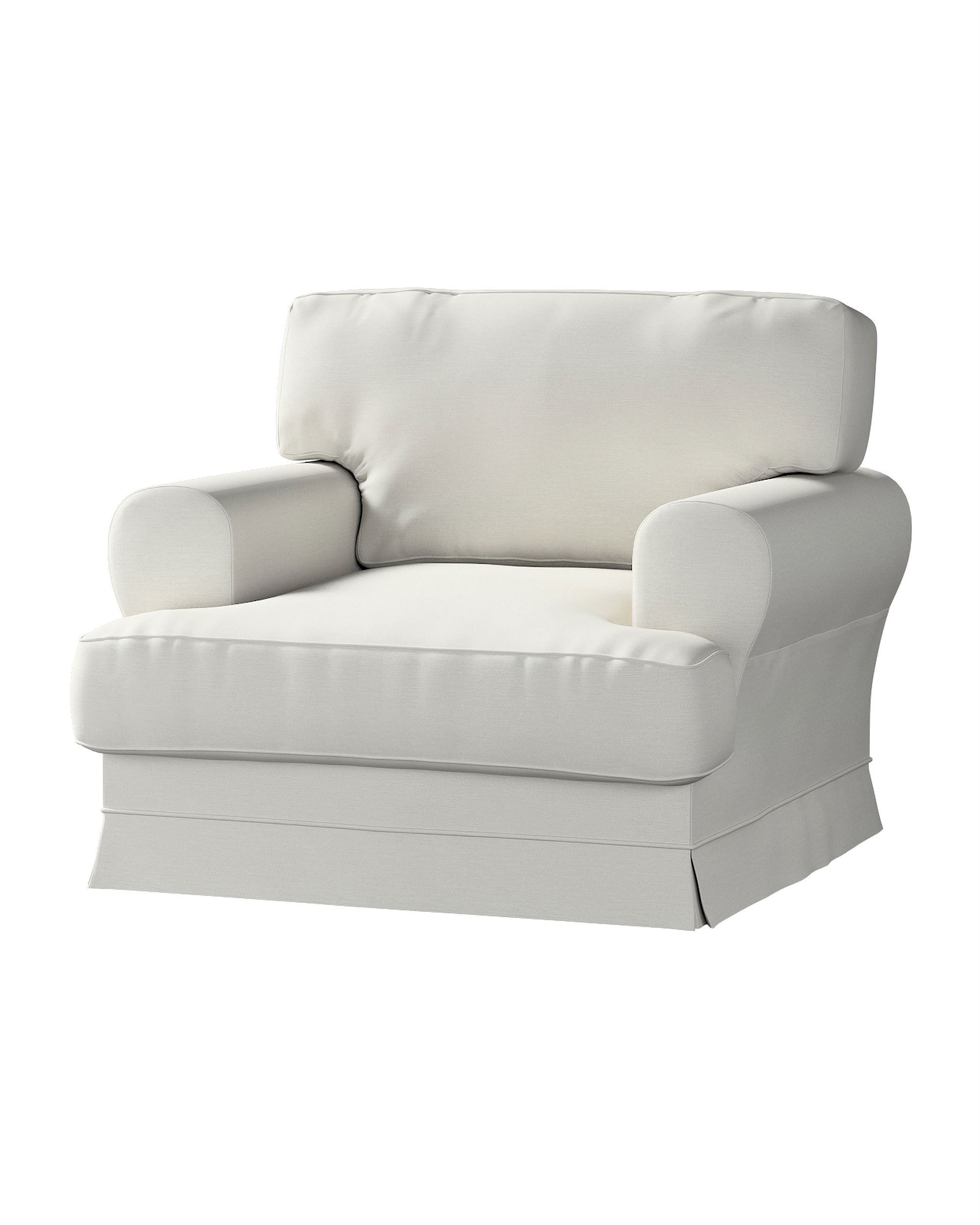 Ekeskog armchair cover product colour grey fabric gloss, structured, velvet