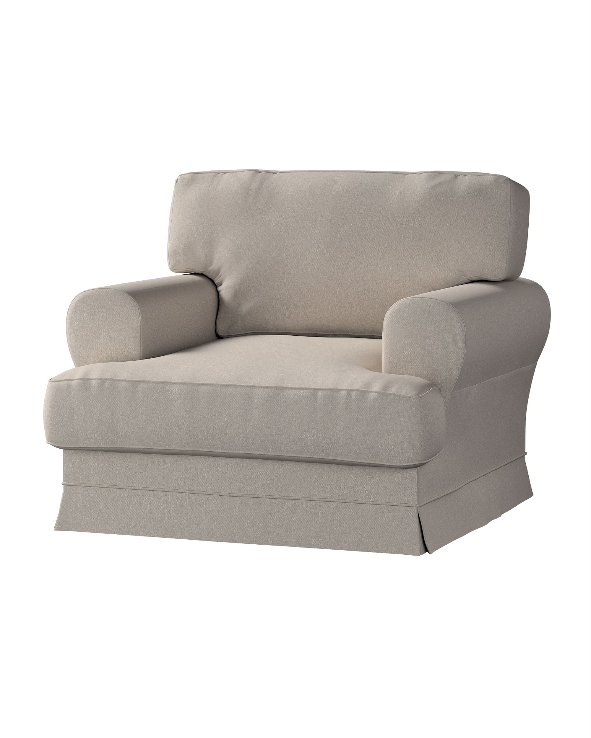 Ekeskog armchair cover product colour grey fabric structured