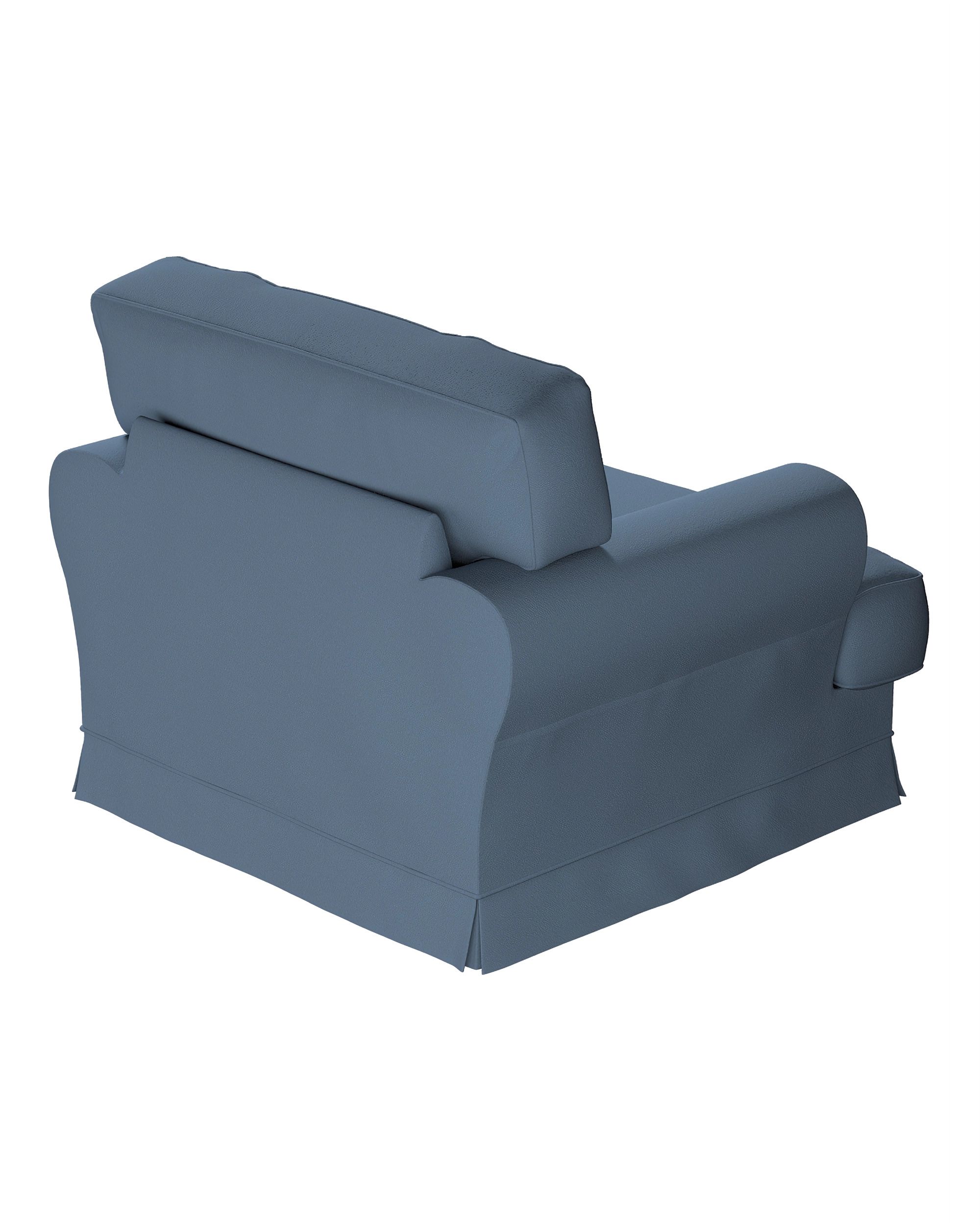 Ekeskog armchair cover product colour blue fabric structured (hover)