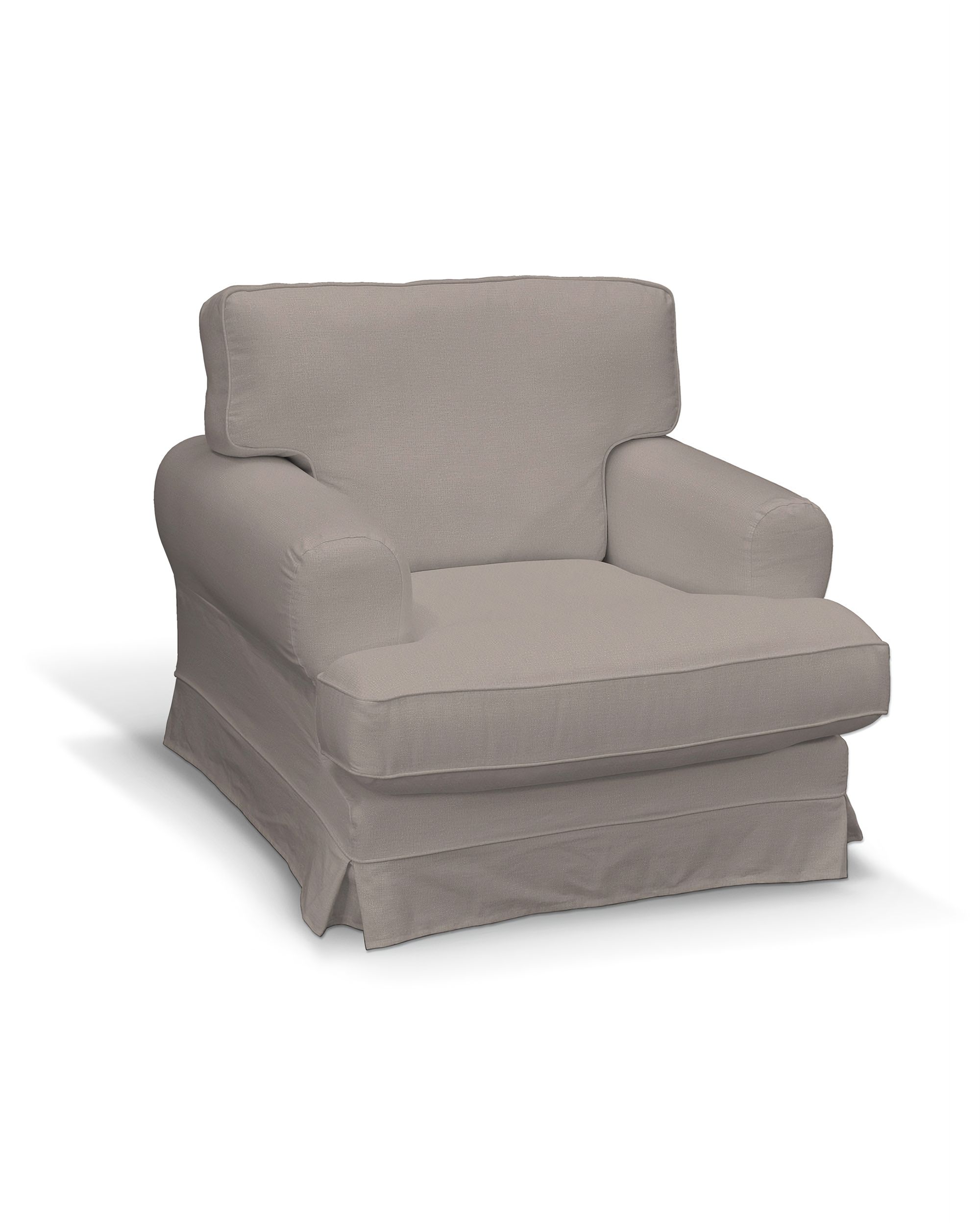Ekeskog armchair cover product colour beige fabric velvet