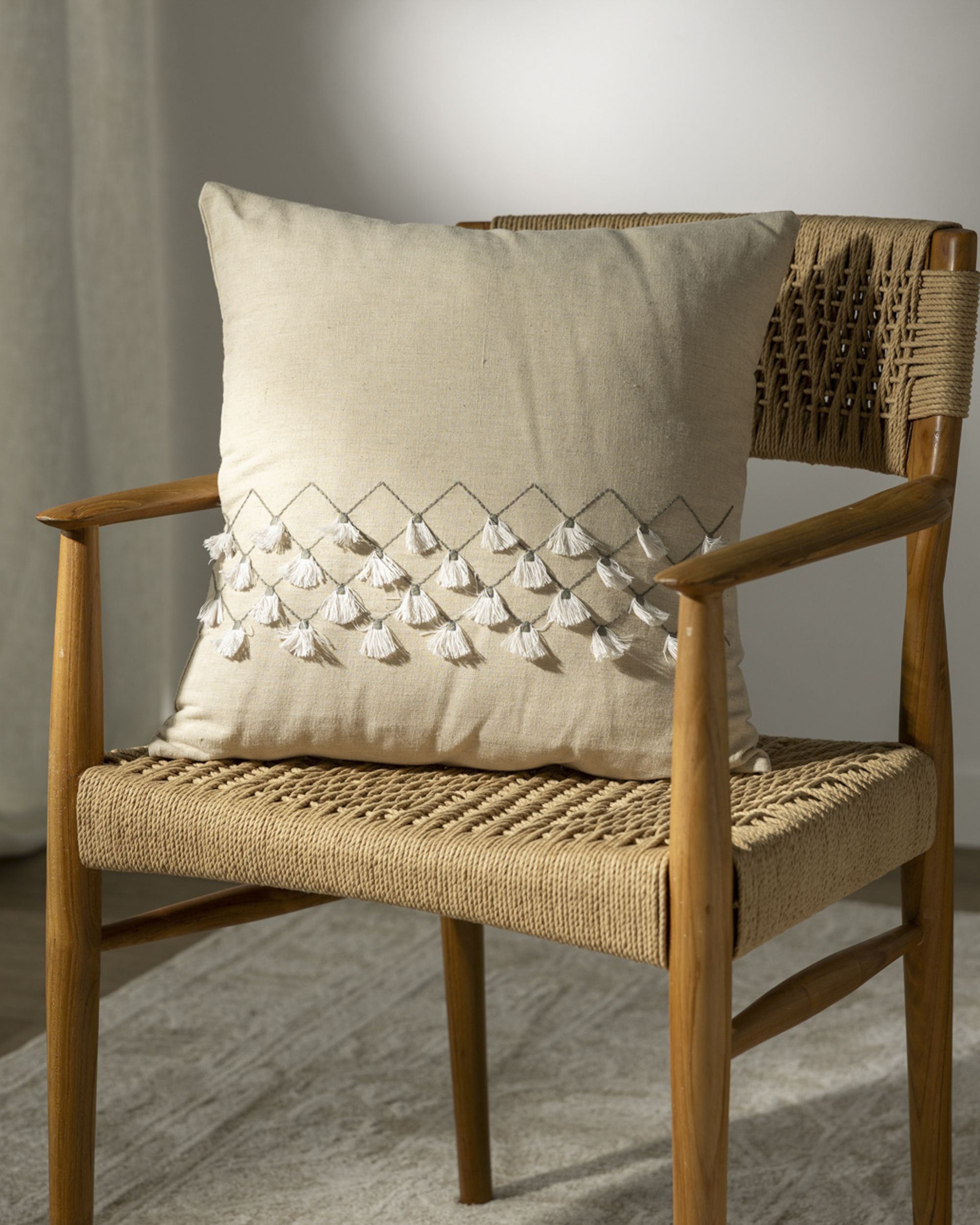 Boho Weave cushion cover 45x45 cm (hover)