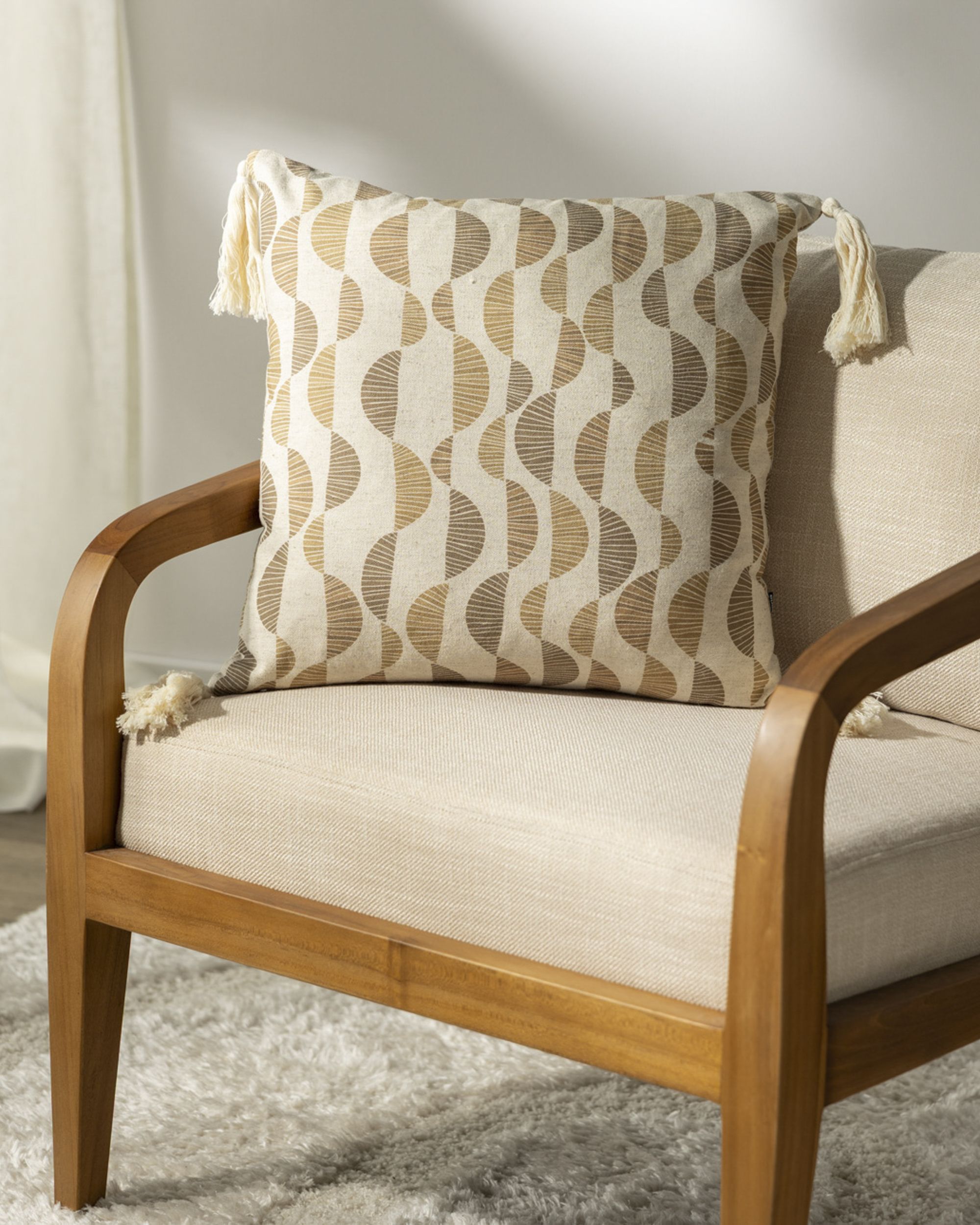 Retro Flow Tassel cushion cover 45x45 cm (hover)