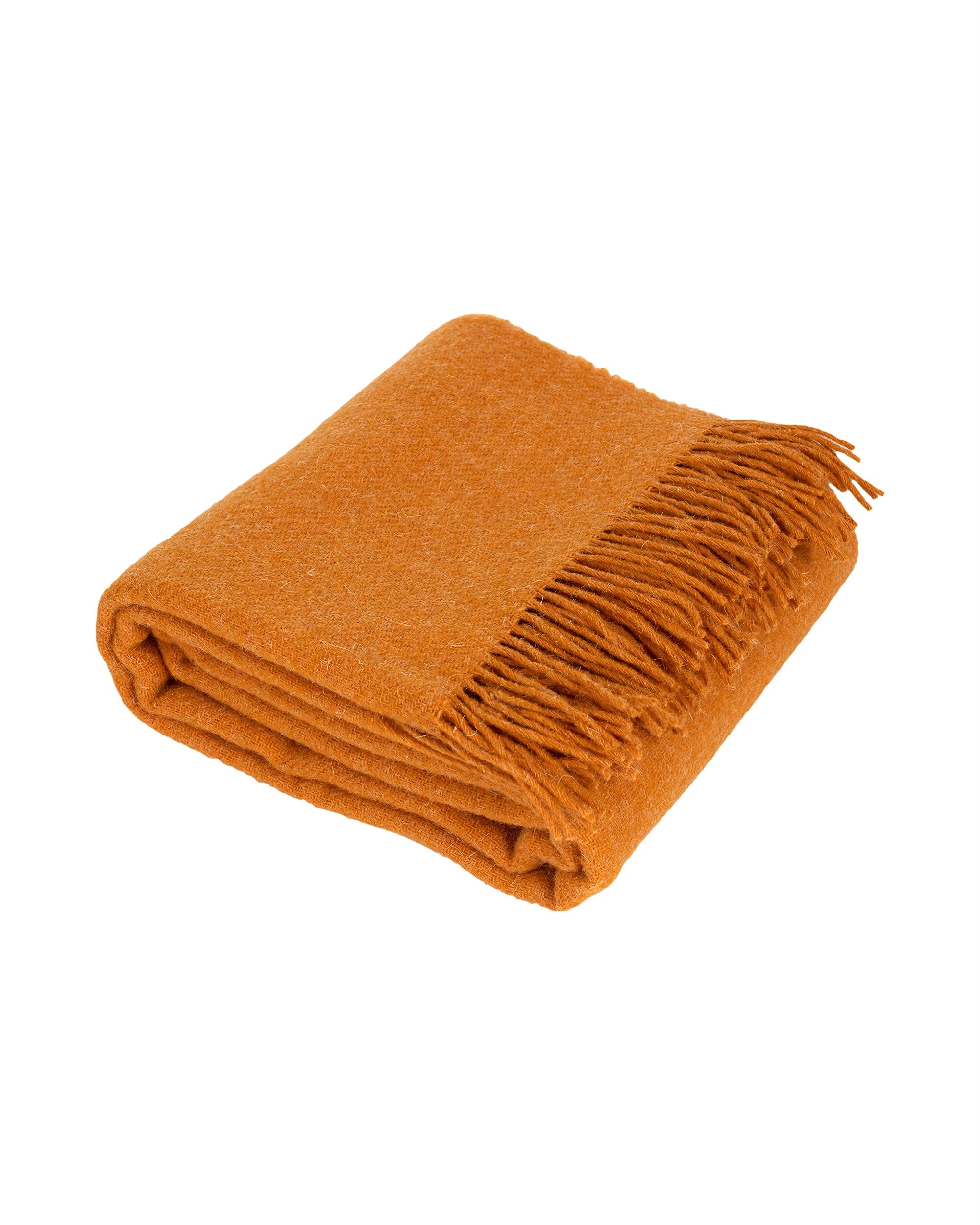 Zeeland blanket 140x200cm melange mustard