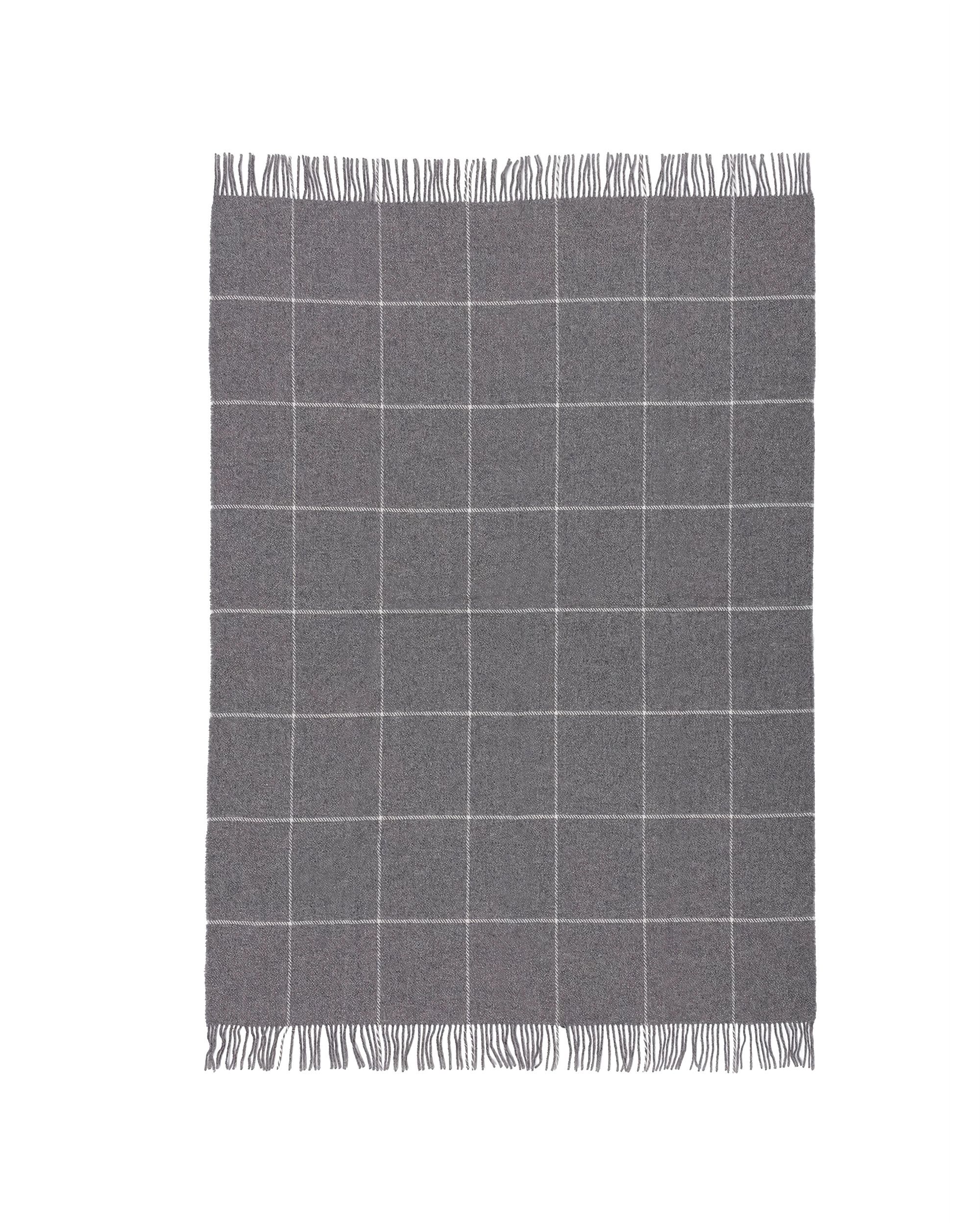 Plaid Zelandia 140x200cm check grey