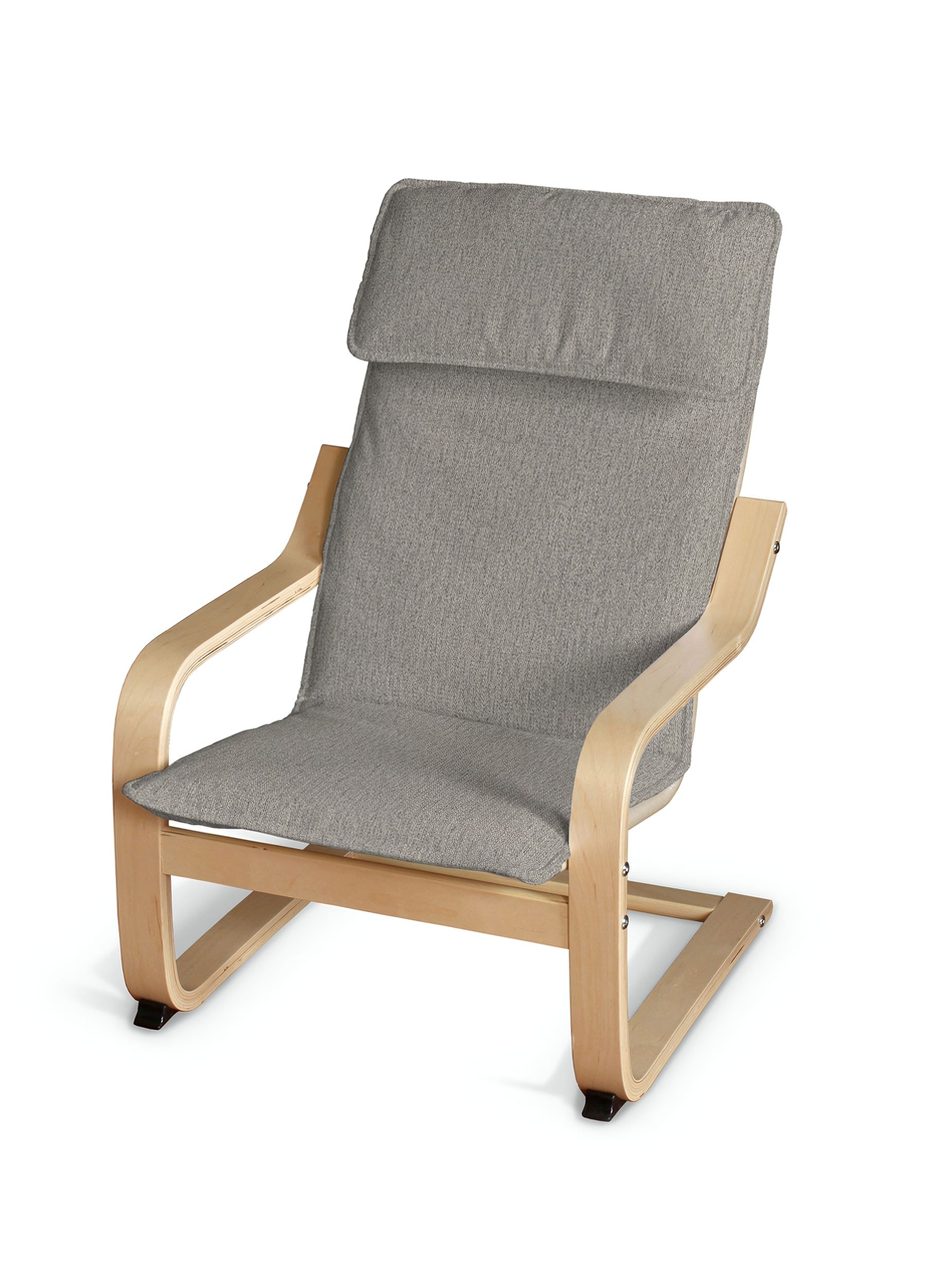 Poäng children's armchair cushion + cover product colour grey fabric structured