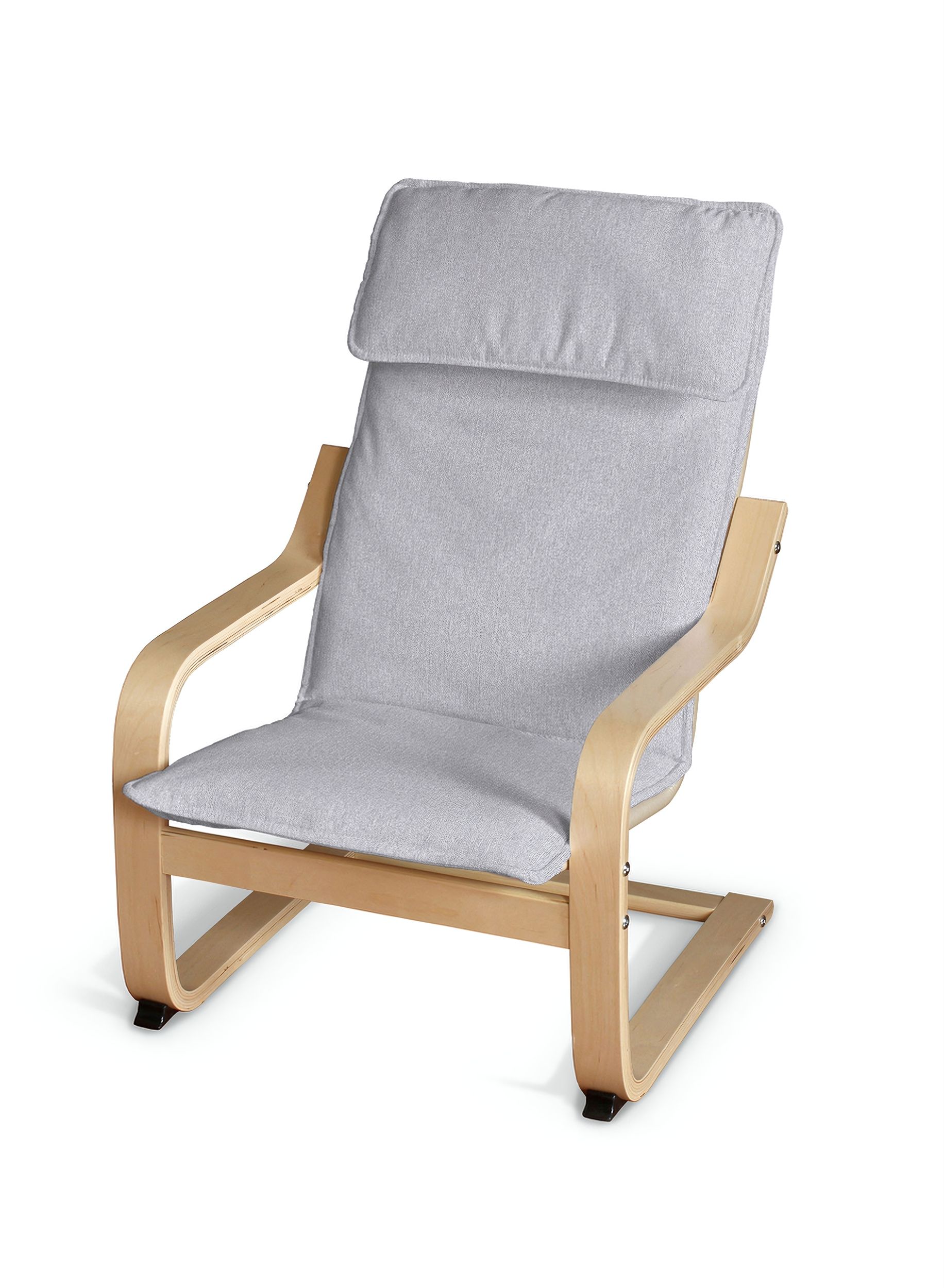Poäng children's armchair cushion + cover product colour grey fabric structured
