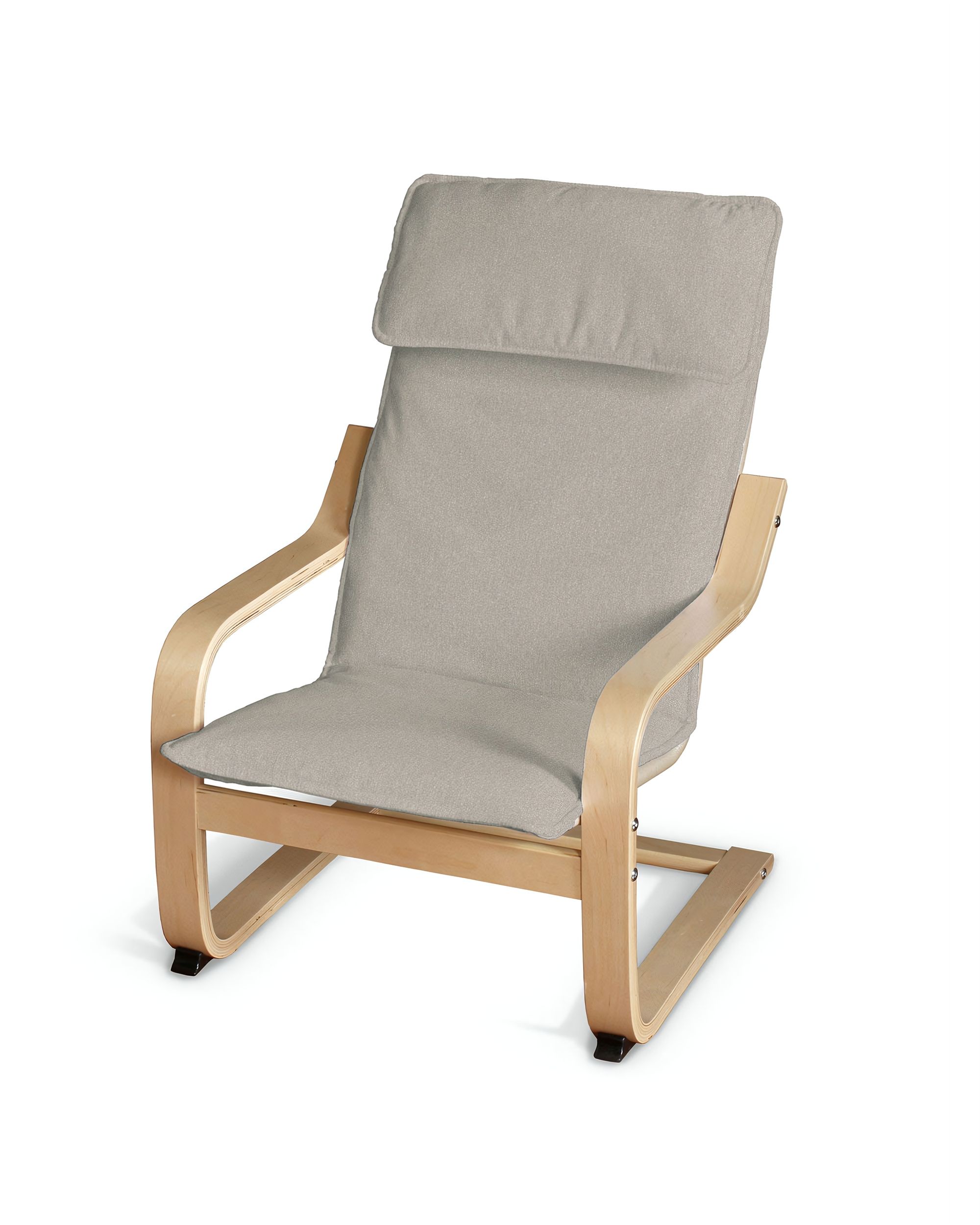 Poäng children's armchair cushion + cover product colour beige fabric structured