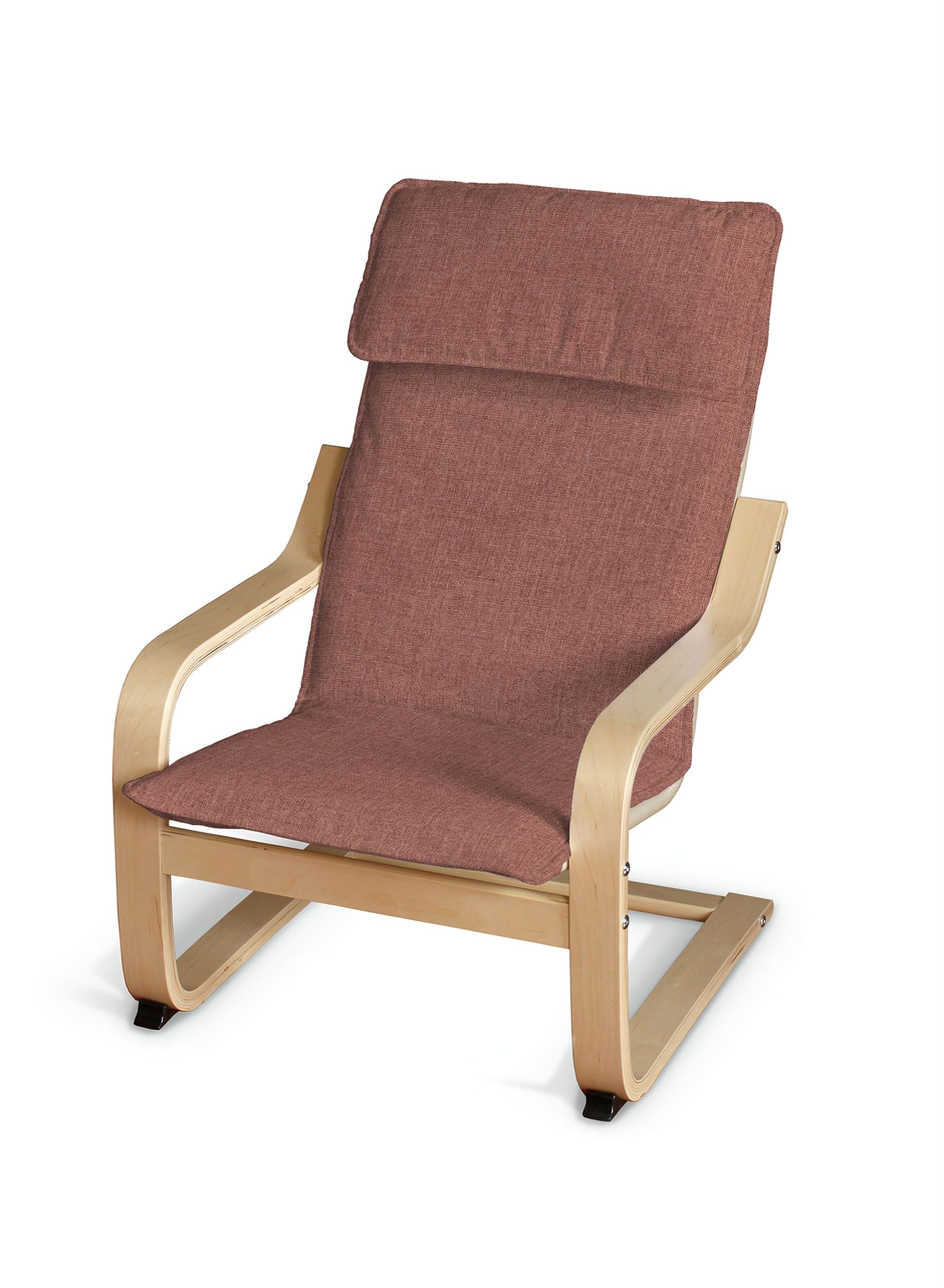 Poäng children's armchair cushion + cover product colour brown fabric structured
