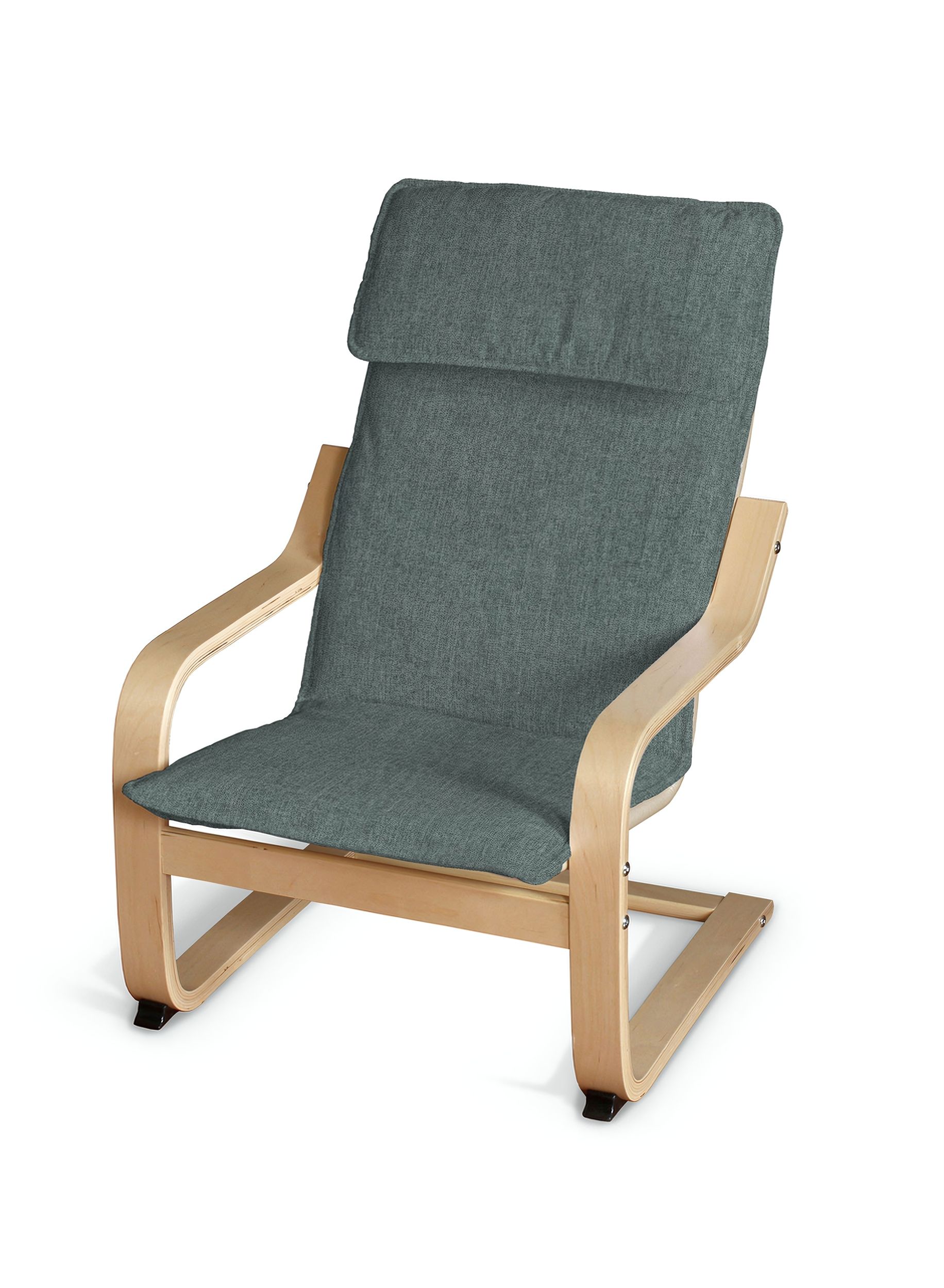 Poäng children's armchair cushion + cover product colour blue fabric structured