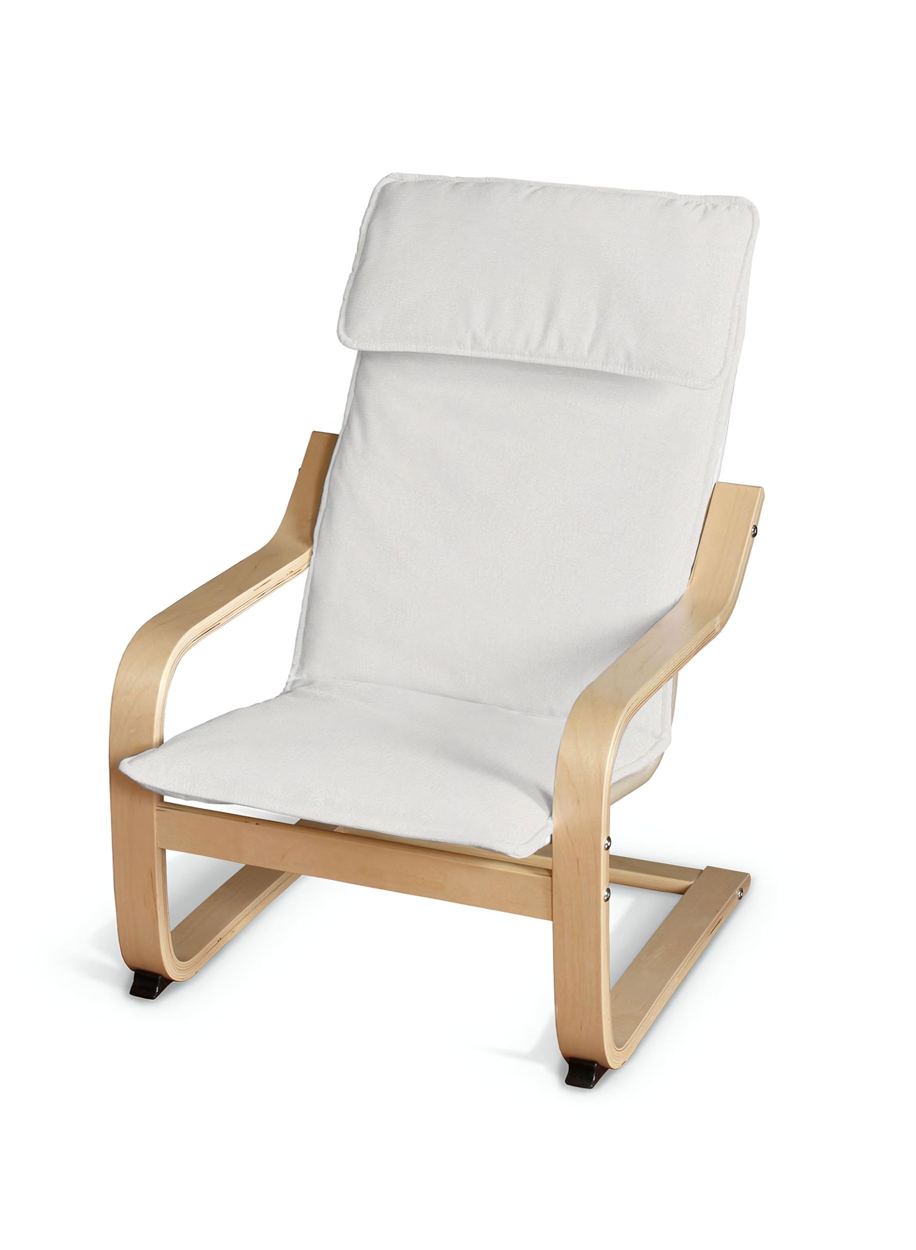 Poäng children's armchair cushion + cover product colour beige fabric structured