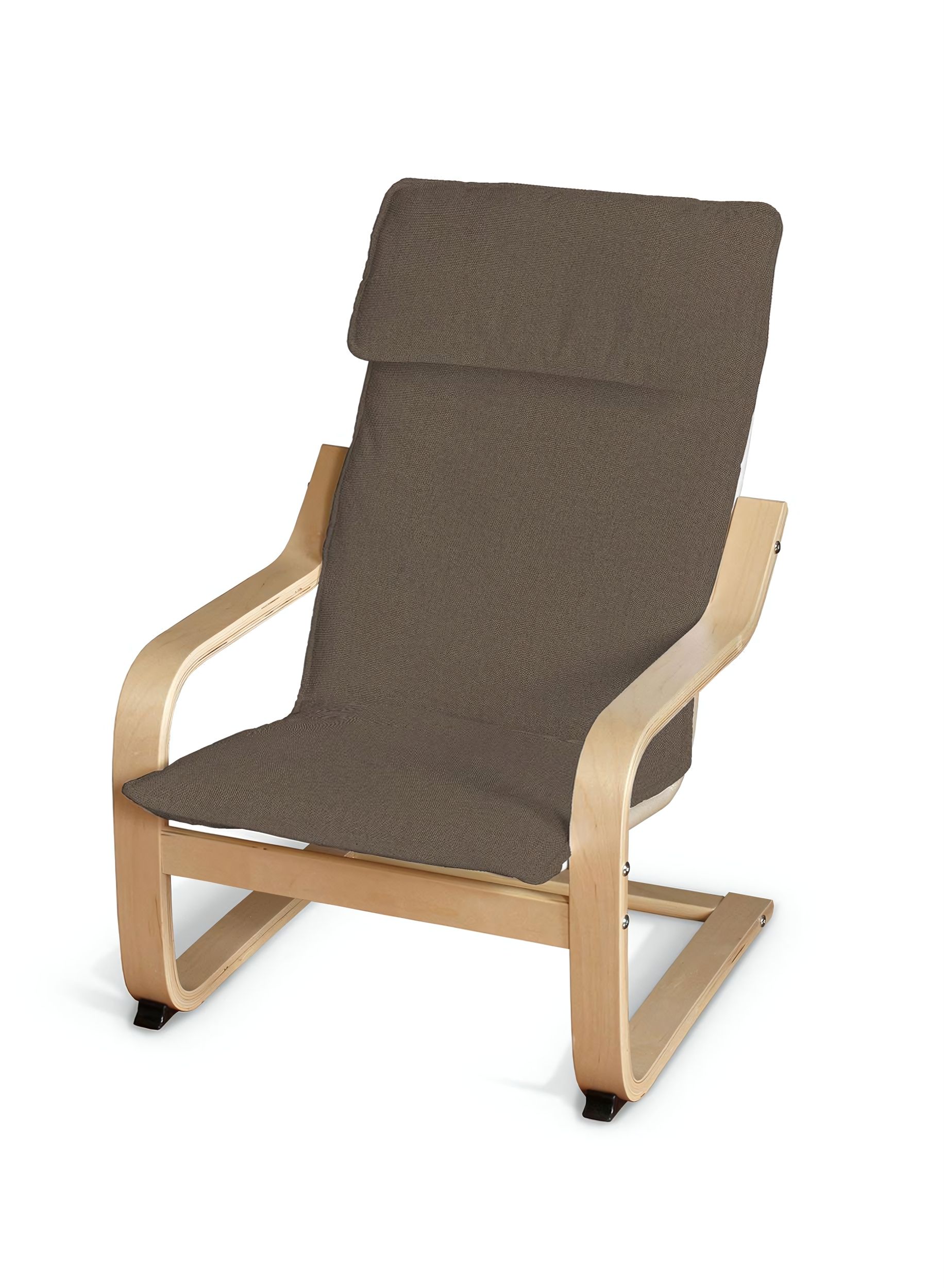 Poäng children's armchair cushion + cover product colour brown fabric structured