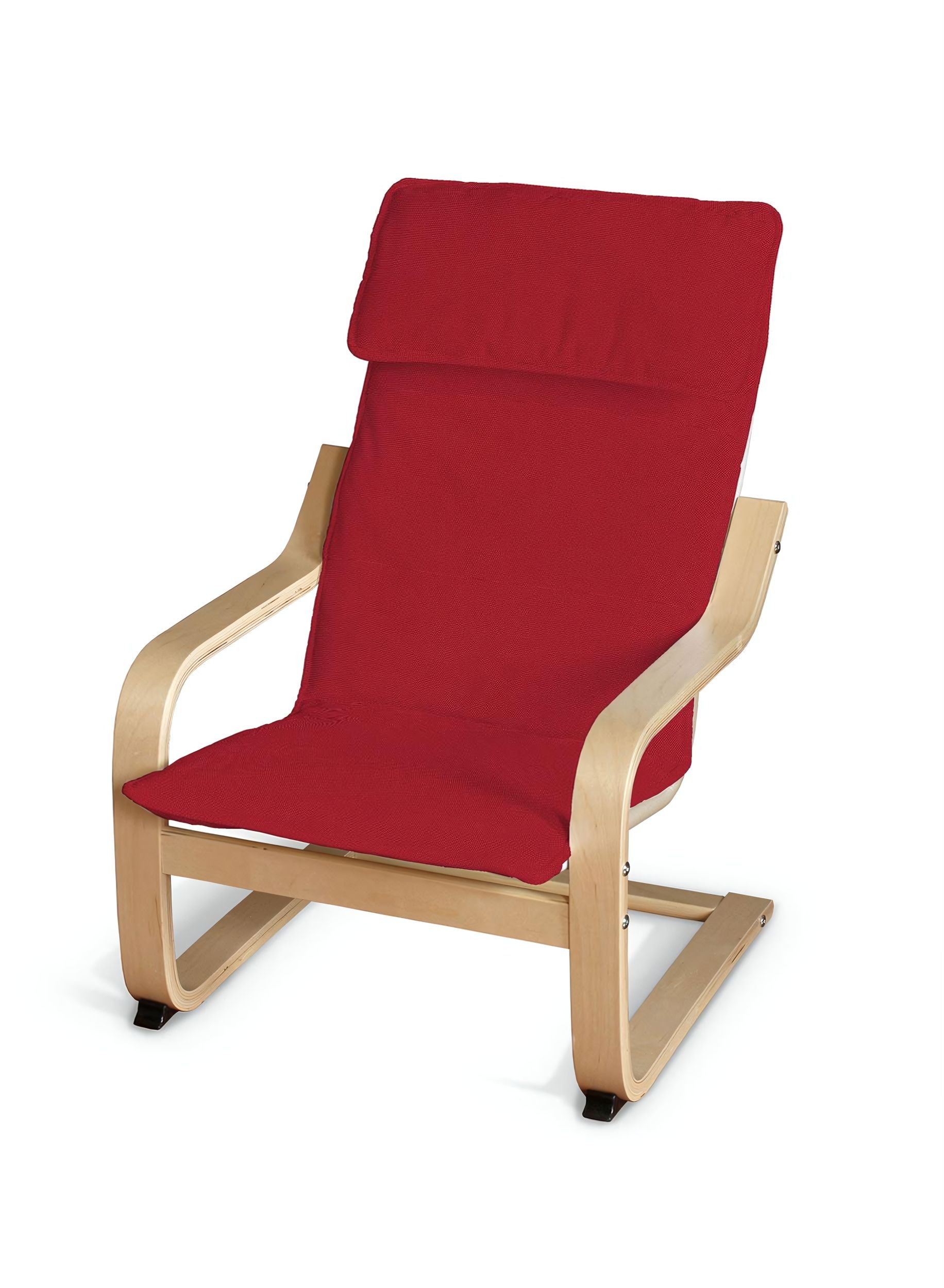 Poäng children's armchair cushion + cover product colour red fabric structured