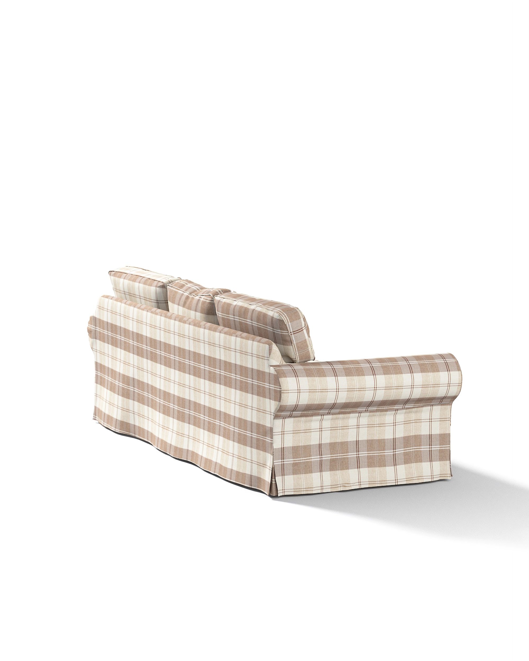 Ektorp 3-seater sofa bed cover (for model on sale in Ikea since 2013) product colour beige fabric structured, patterned (hover)
