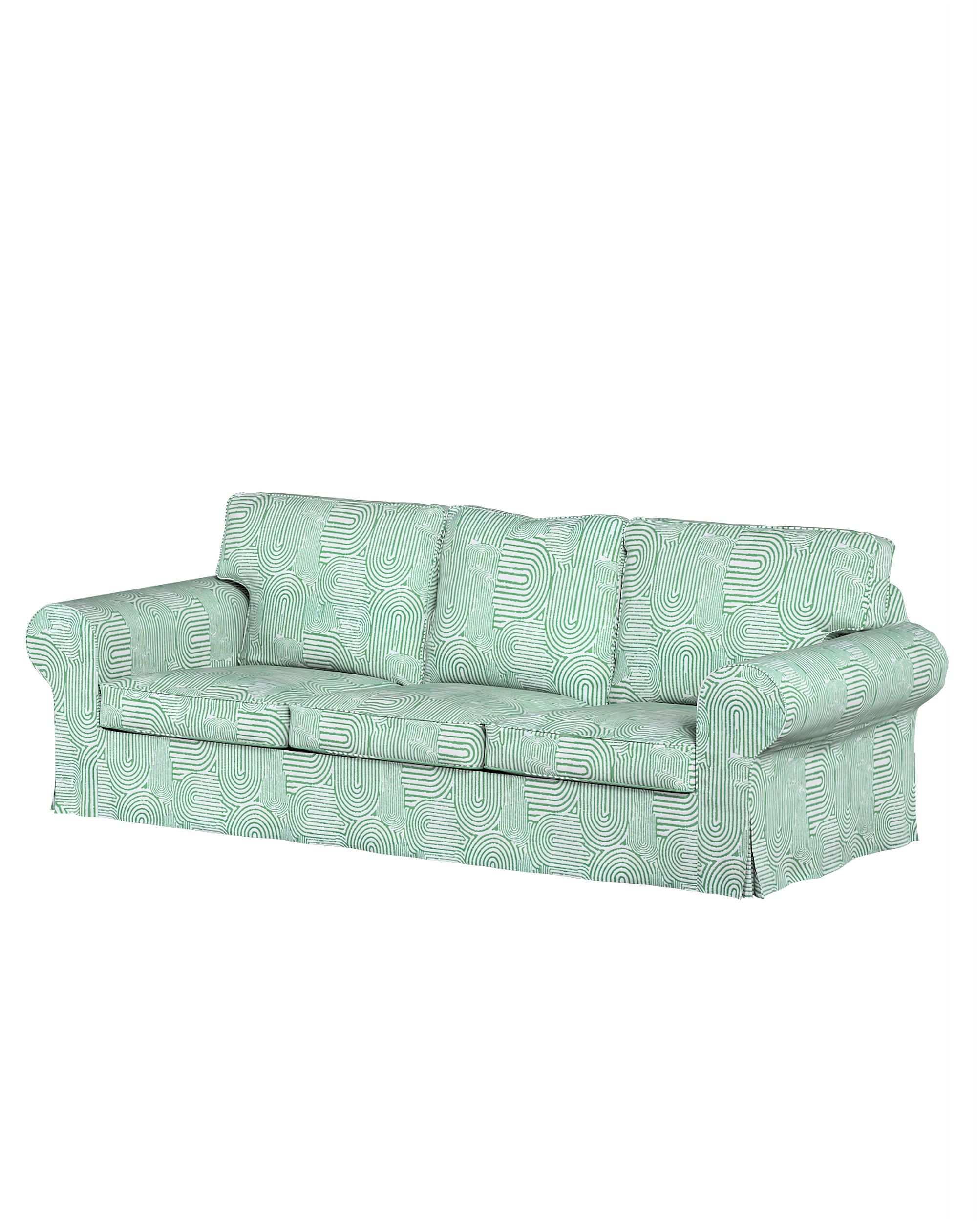 Ektorp 3-seater sofa bed cover (for model on sale in Ikea since 2013) product colour green fabric structured, patterned