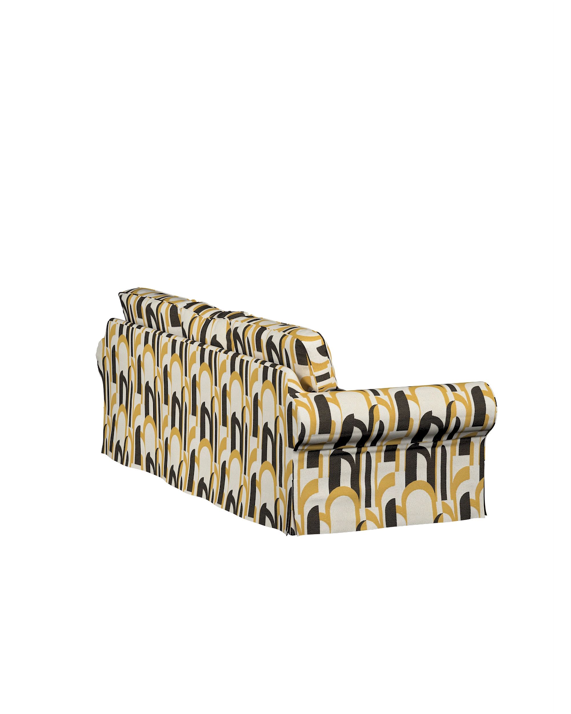Ektorp 3-seater sofa bed cover (for model on sale in Ikea since 2013) product colour multicolour fabric structured, patterned (hover)