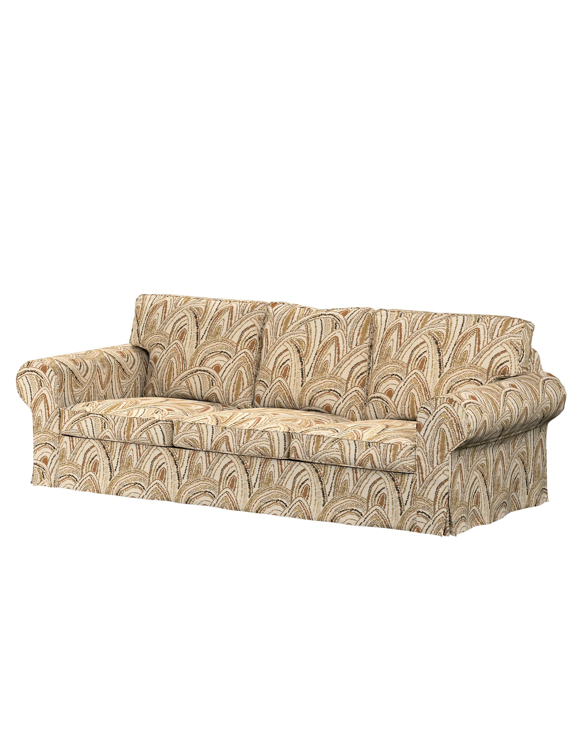 Ektorp 3-seater sofa bed cover (for model on sale in Ikea since 2013) product colour beige fabric structured, patterned