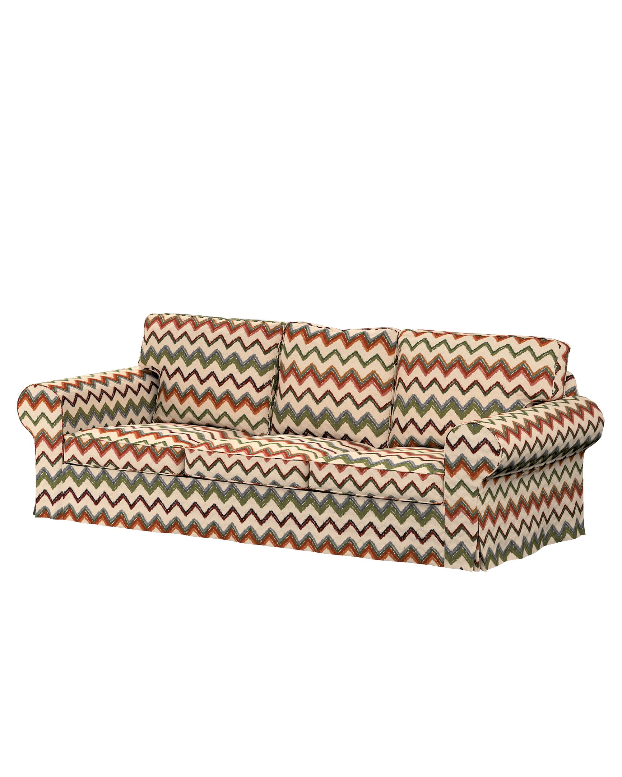Ektorp 3-seater sofa bed cover (for model on sale in Ikea since 2013) product colour multicolour fabric structured, patterned
