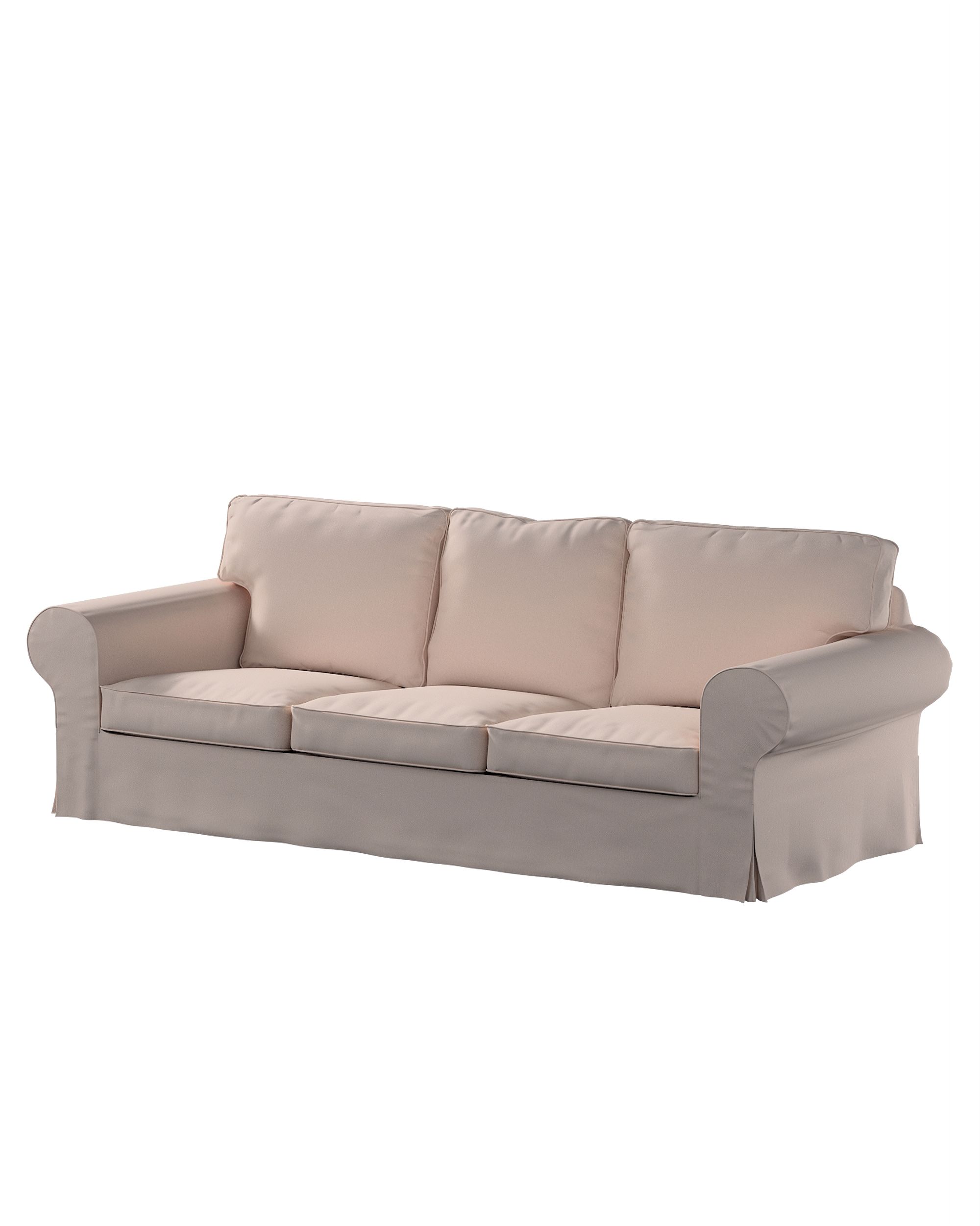 Ektorp 3-seater sofa bed cover (for model on sale in Ikea since 2013) product colour pink fabric structured