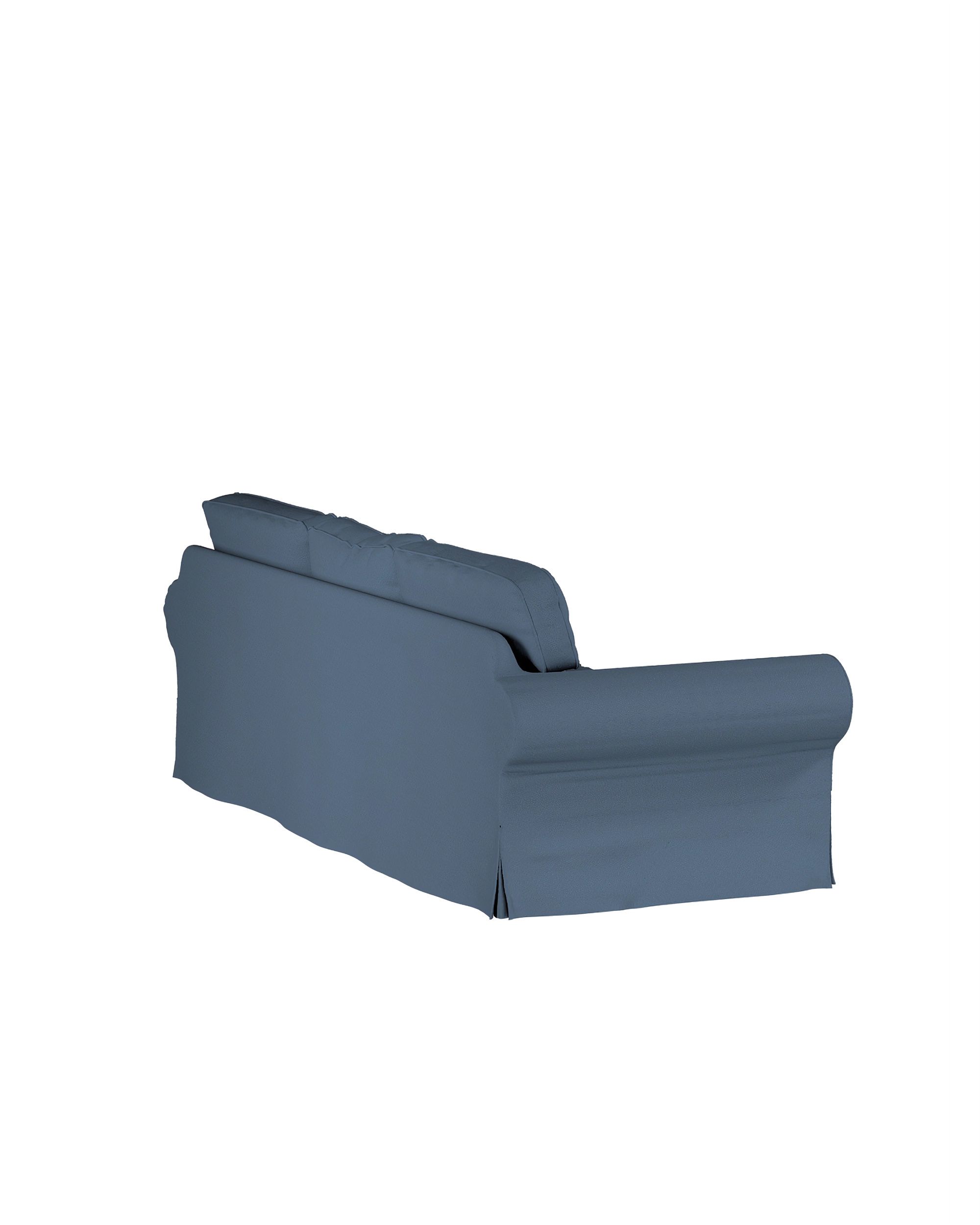 Ektorp 3-seater sofa bed cover (for model on sale in Ikea since 2013) product colour blue fabric structured (hover)