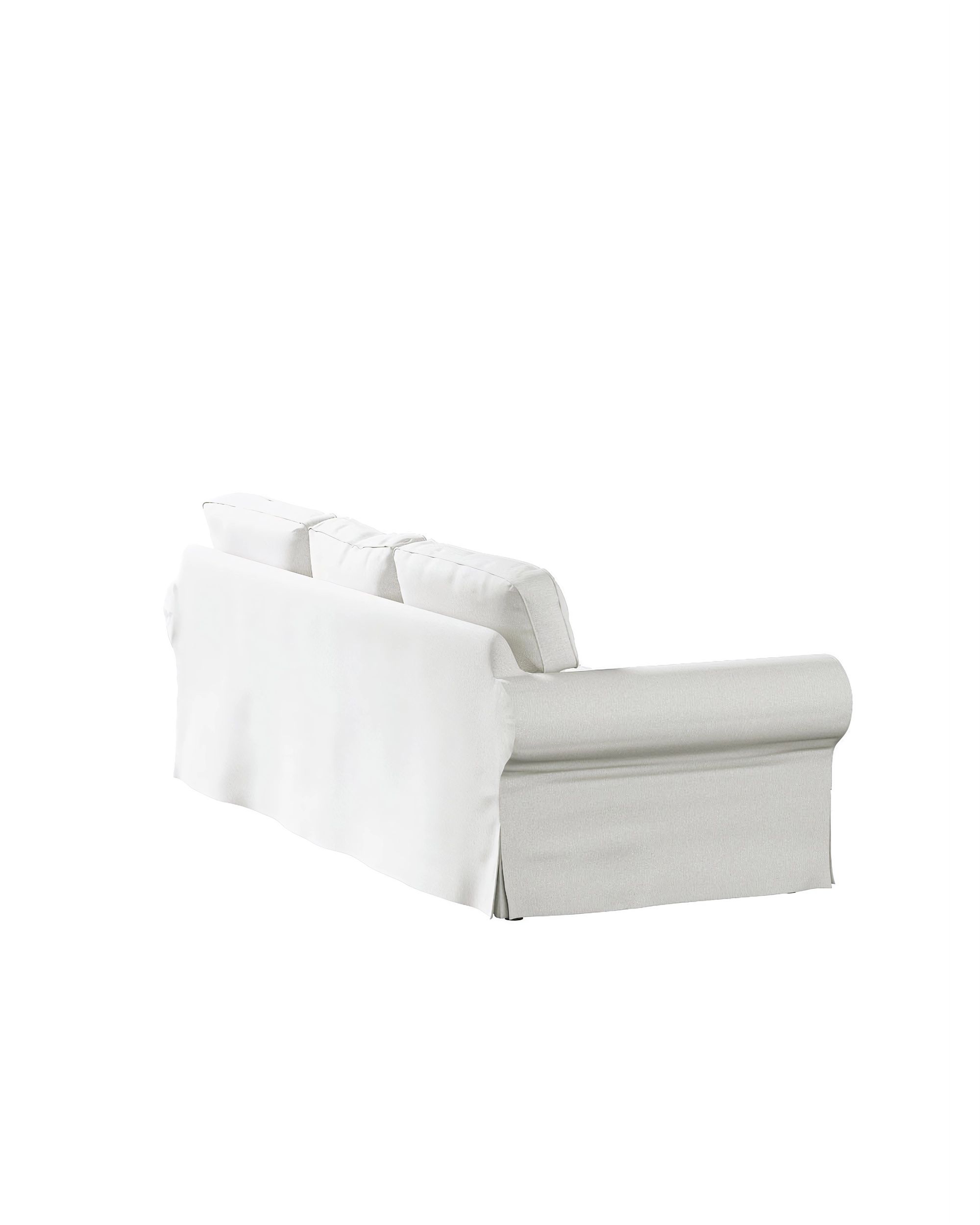 Ektorp 3-seater sofa bed cover (for model on sale in Ikea since 2013) product colour cream fabric structured (hover)