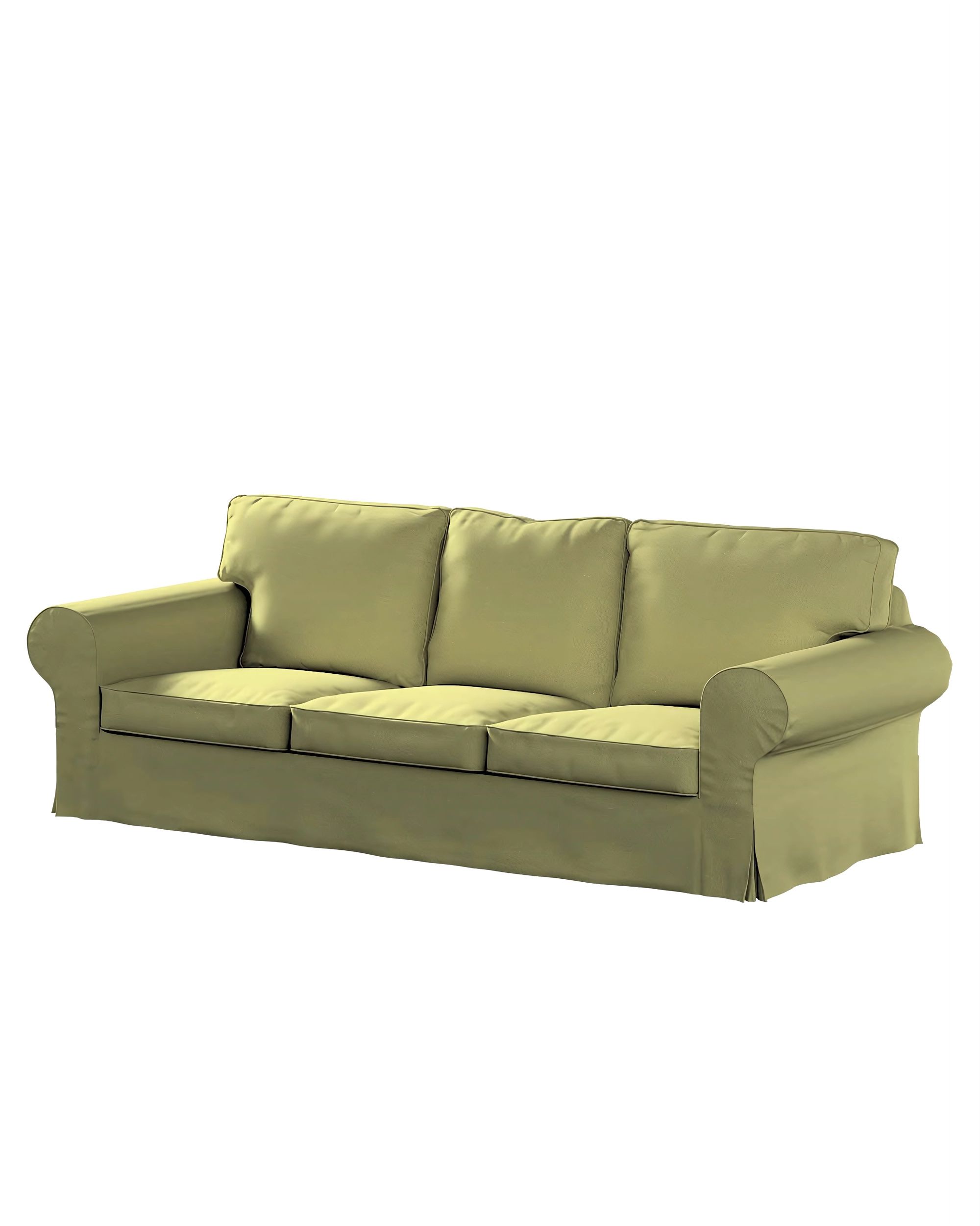 Ektorp 3-seater sofa bed cover (for model on sale in Ikea since 2013) product colour green fabric gloss, velvet