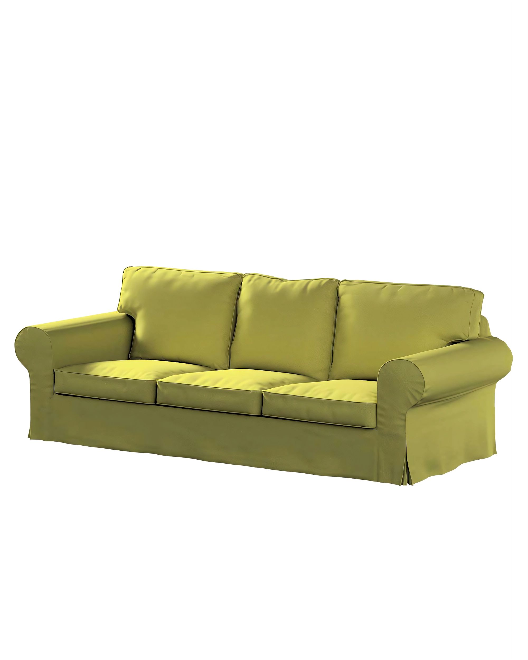 Ektorp 3-seater sofa bed cover (for model on sale in Ikea since 2013) product colour green fabric gloss, velvet