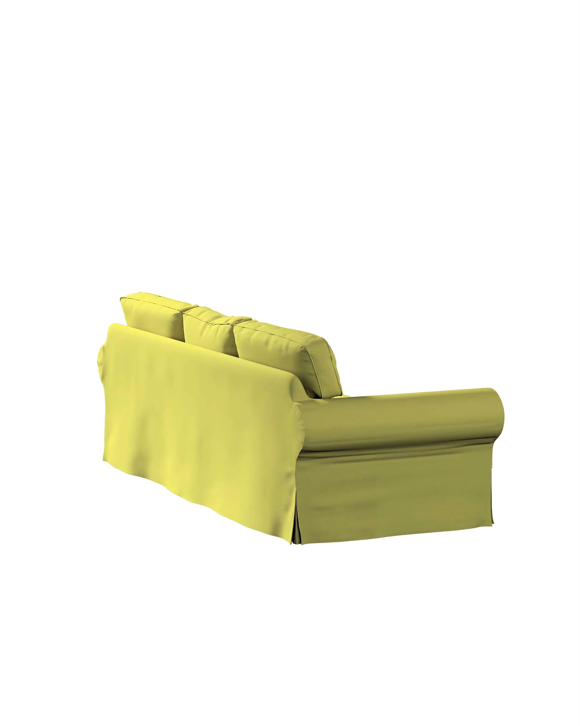 Ektorp 3-seater sofa bed cover (for model on sale in Ikea since 2013) product colour green fabric gloss, velvet (hover)