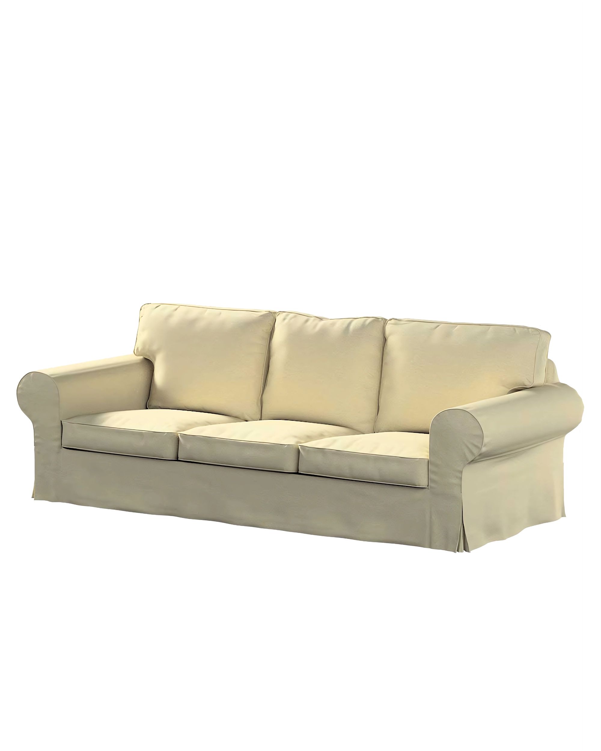 Ektorp 3-seater sofa bed cover (for model on sale in Ikea since 2013) product colour ecru fabric gloss, velvet